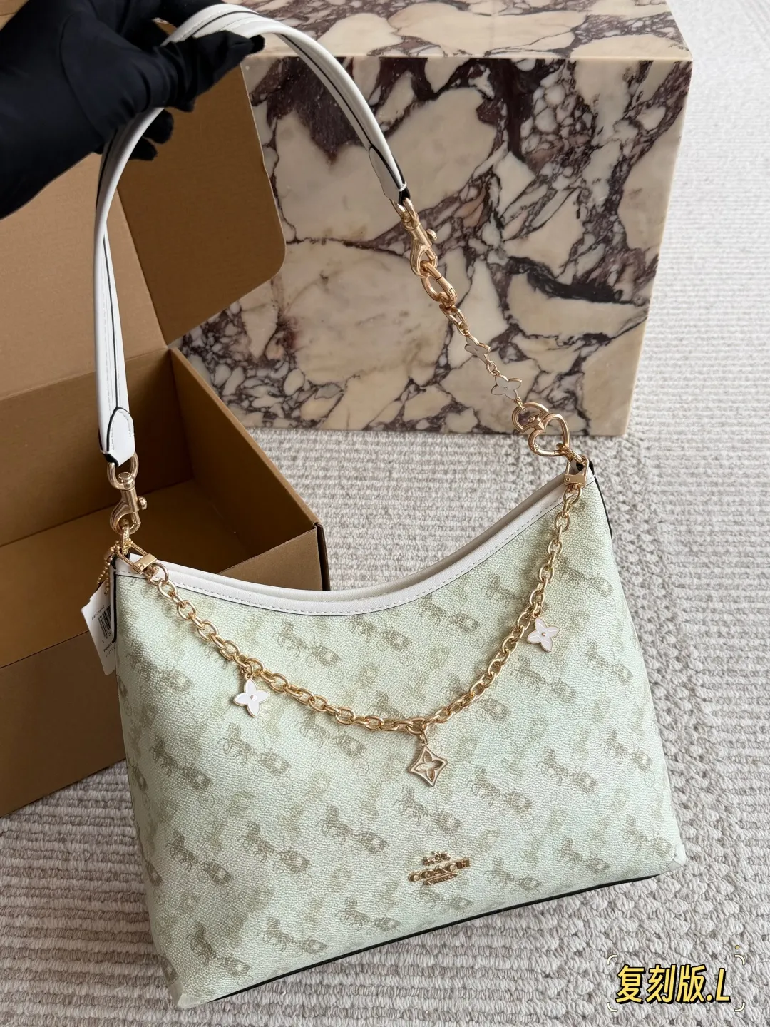 Coach Laurel Hobo Bag with Charms D23011086 — view 3