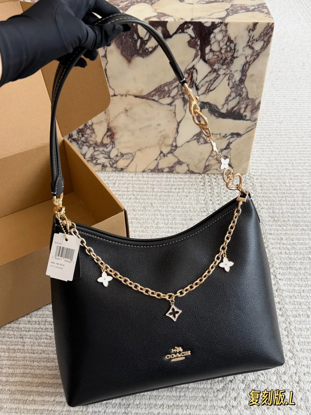 Coach Laurel Hobo Bag with Charms D23011086 — view 6