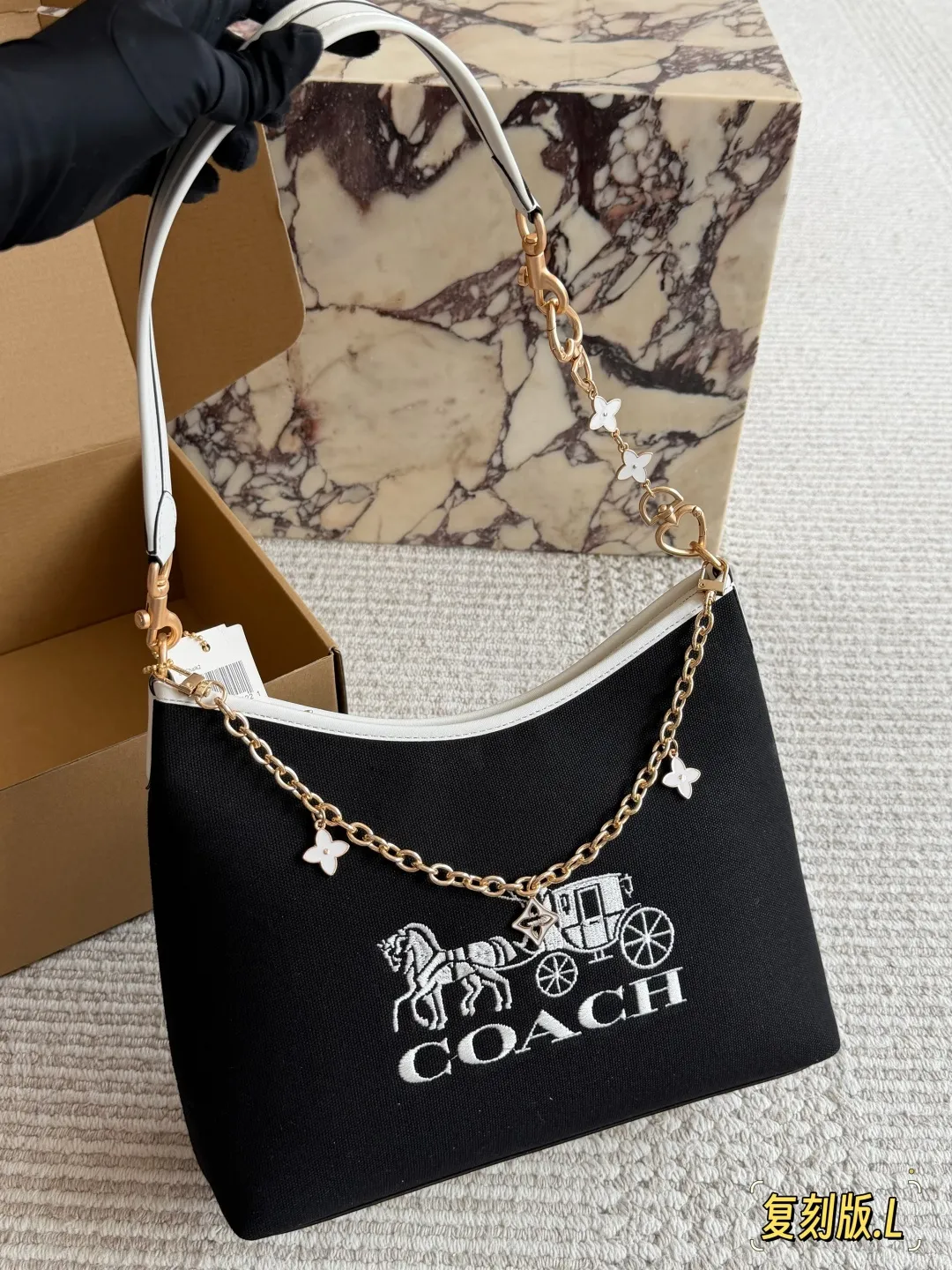 Coach Laurel Hobo Bag with Charms D23011086 — view 7