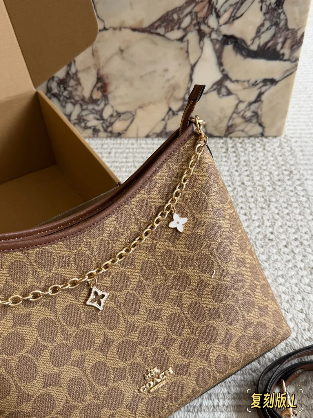 Coach Laurel Hobo Bag with Charms D31011087 — view 3