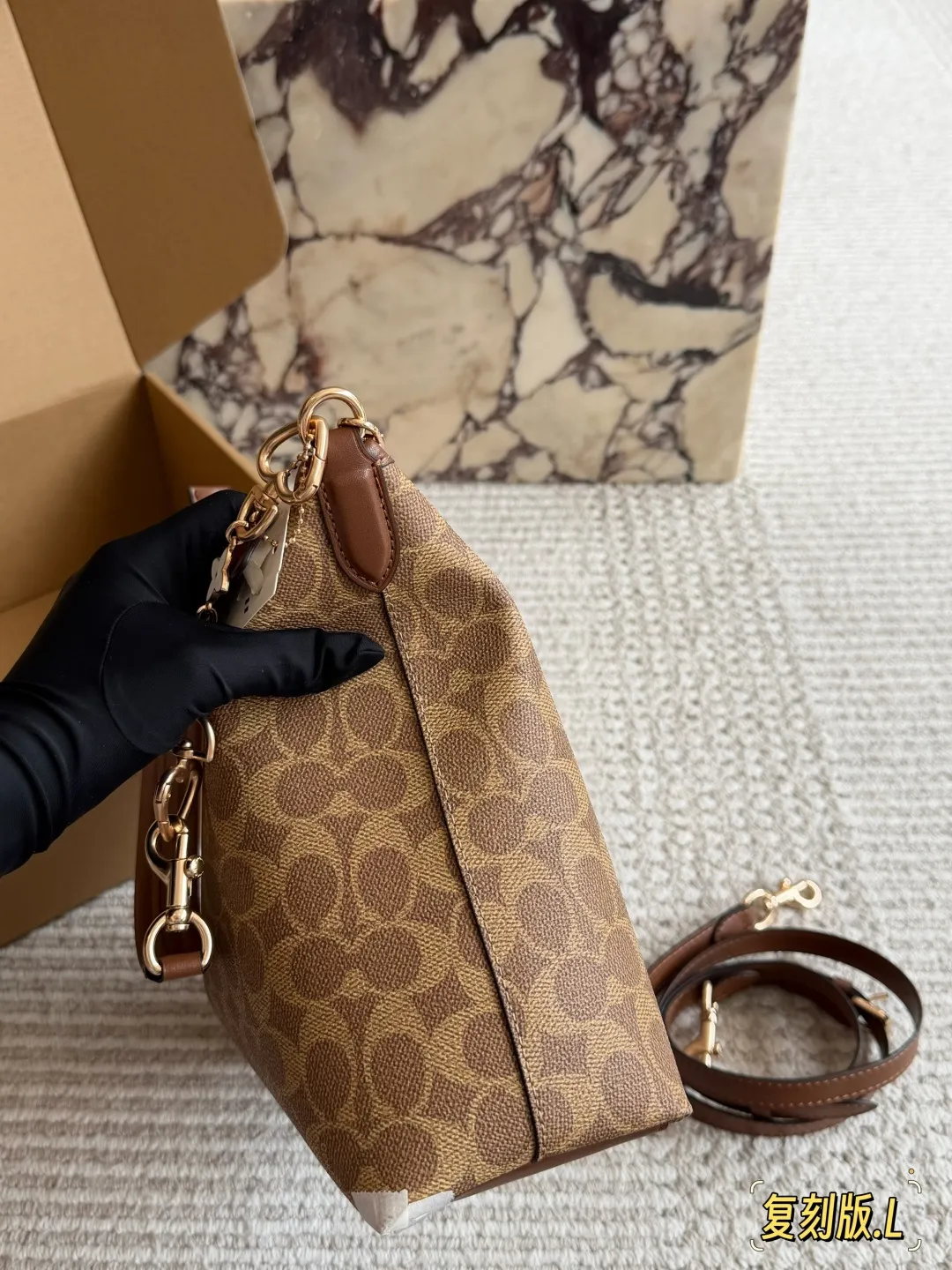 Coach Laurel Hobo Bag with Charms D31011087 — view 4