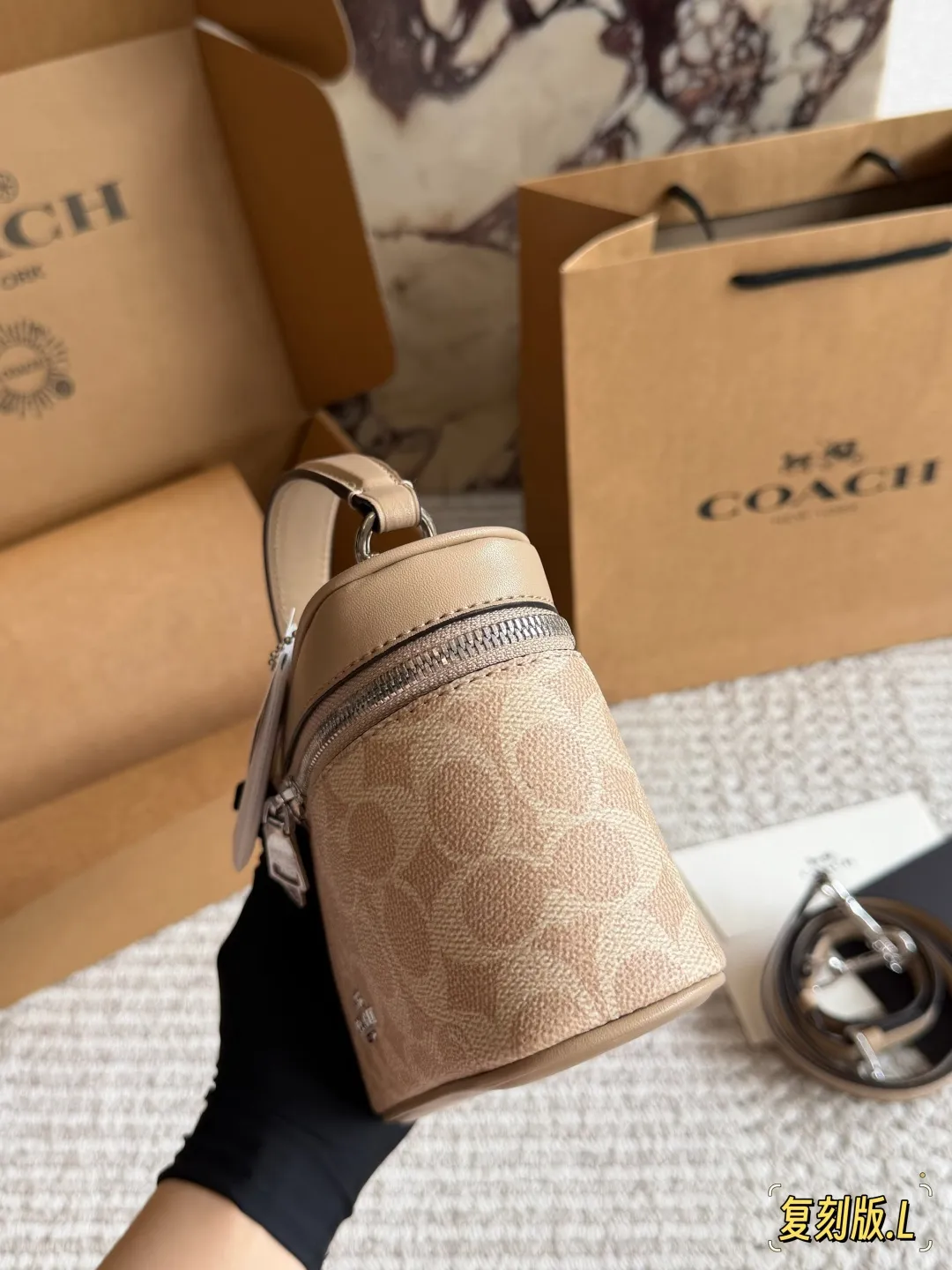 Coach Rainer Signature Canvas Top-Handle Bag D28511043 — view 4