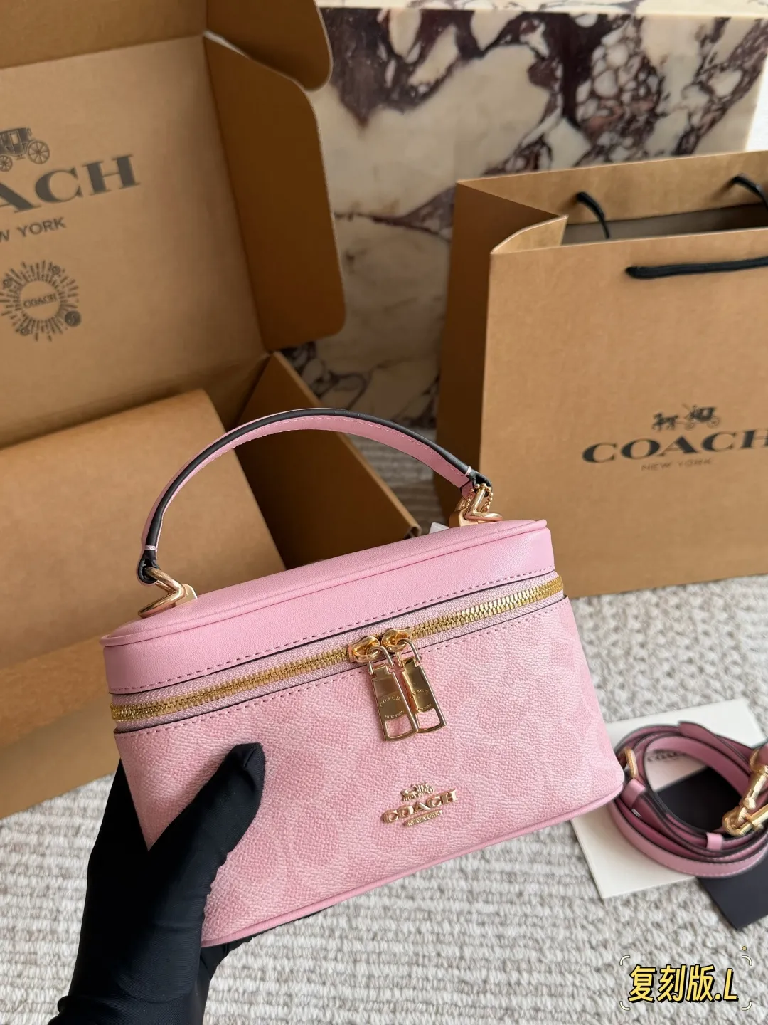 COACH Rainer Signature Canvas Box Bag D28511090 — view 5
