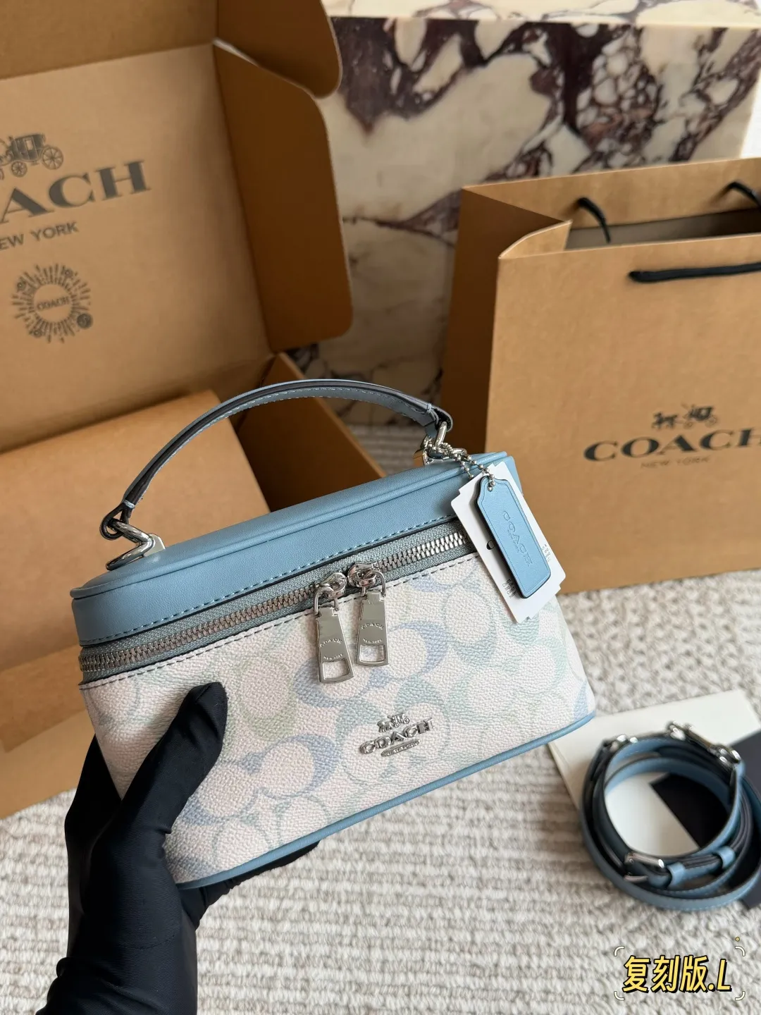COACH Rainer Signature Canvas Box Bag D28511090 — view 6