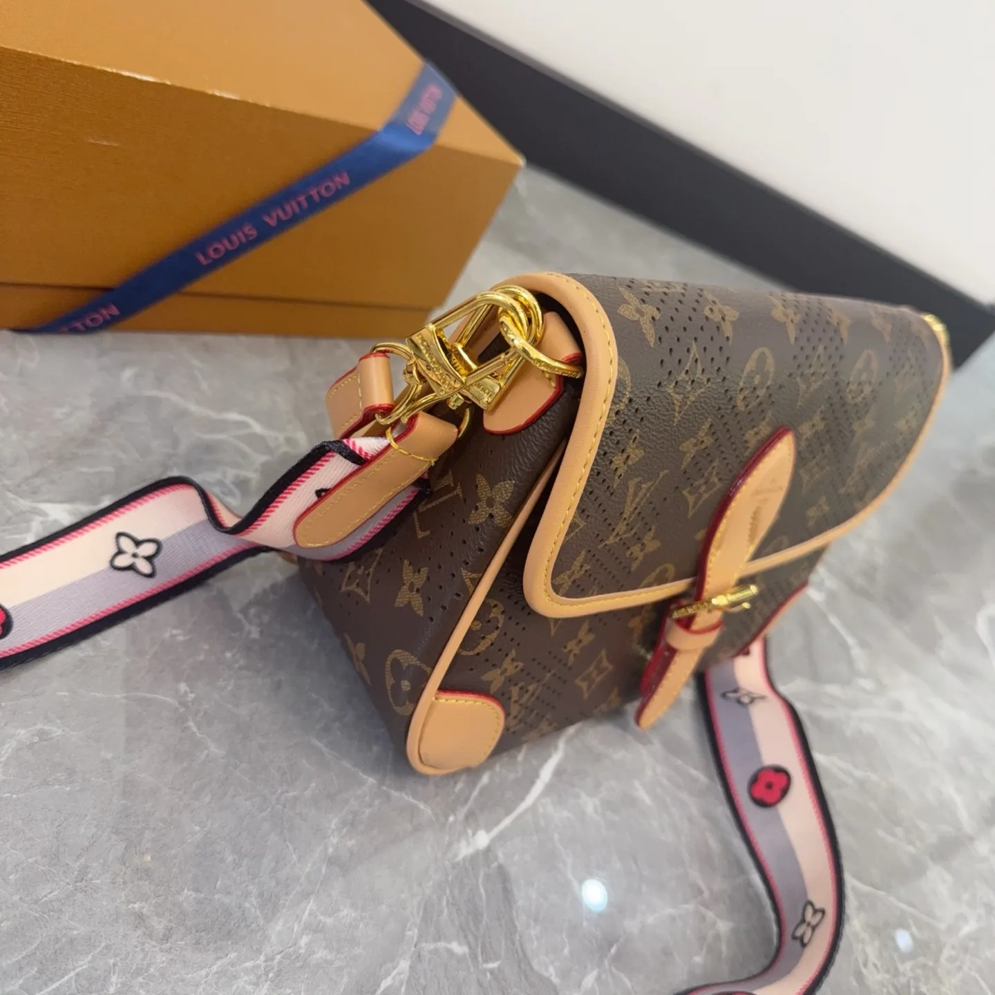 Louis Vuitton Diane Monogram Perforated Shoulder Bag D28511091 — view 3