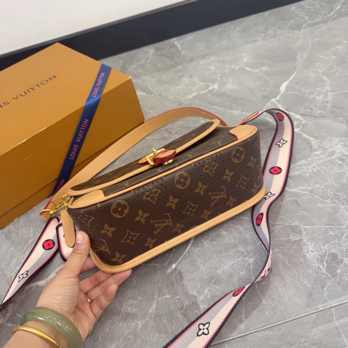 Louis Vuitton Diane Monogram Perforated Shoulder Bag D28511091 — view 4