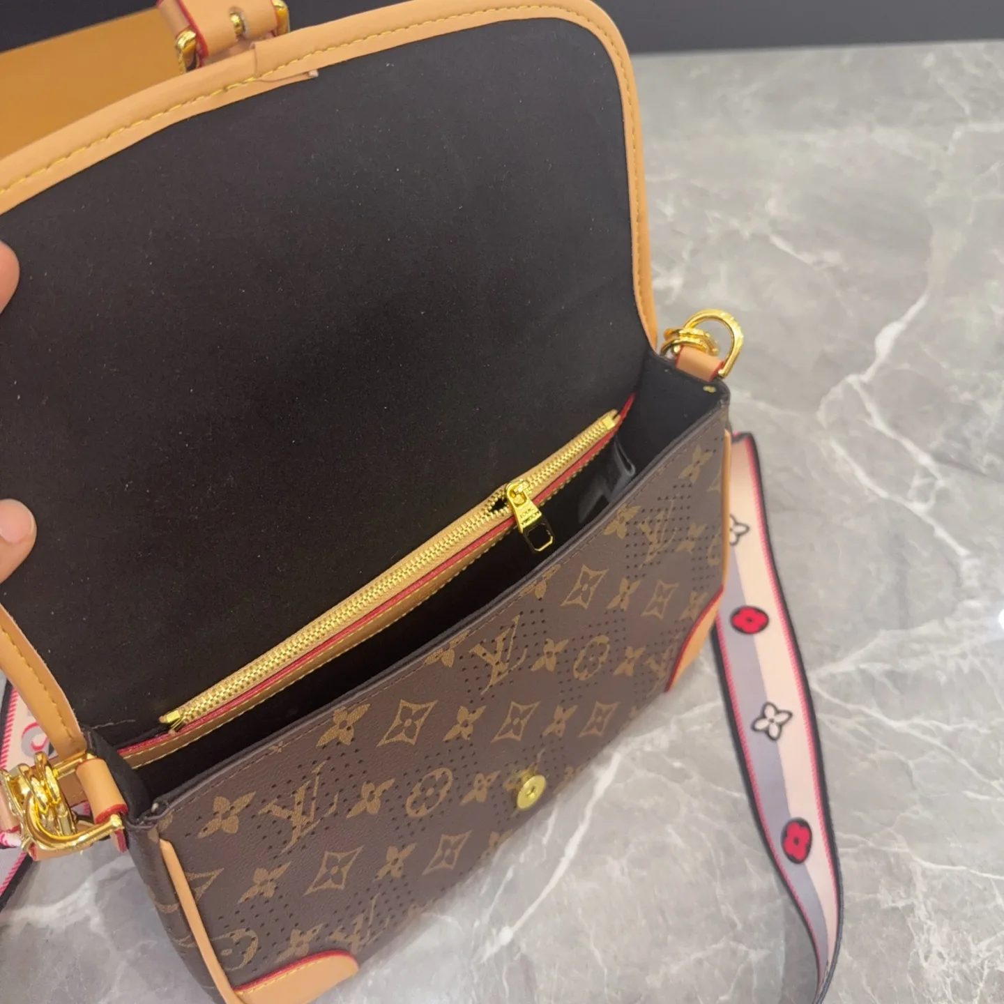 Louis Vuitton Diane Monogram Perforated Shoulder Bag D28511091 — view 6