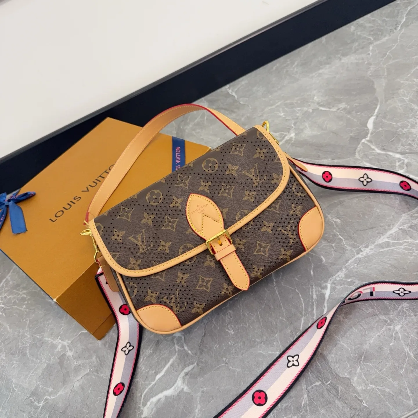 Louis Vuitton Diane Monogram Perforated Shoulder Bag D28511091 — view 7