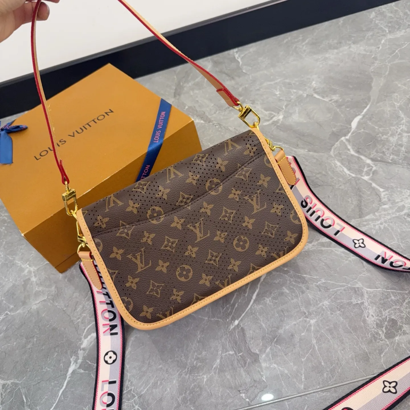 Louis Vuitton Diane Monogram Perforated Shoulder Bag D28511091 — view 8