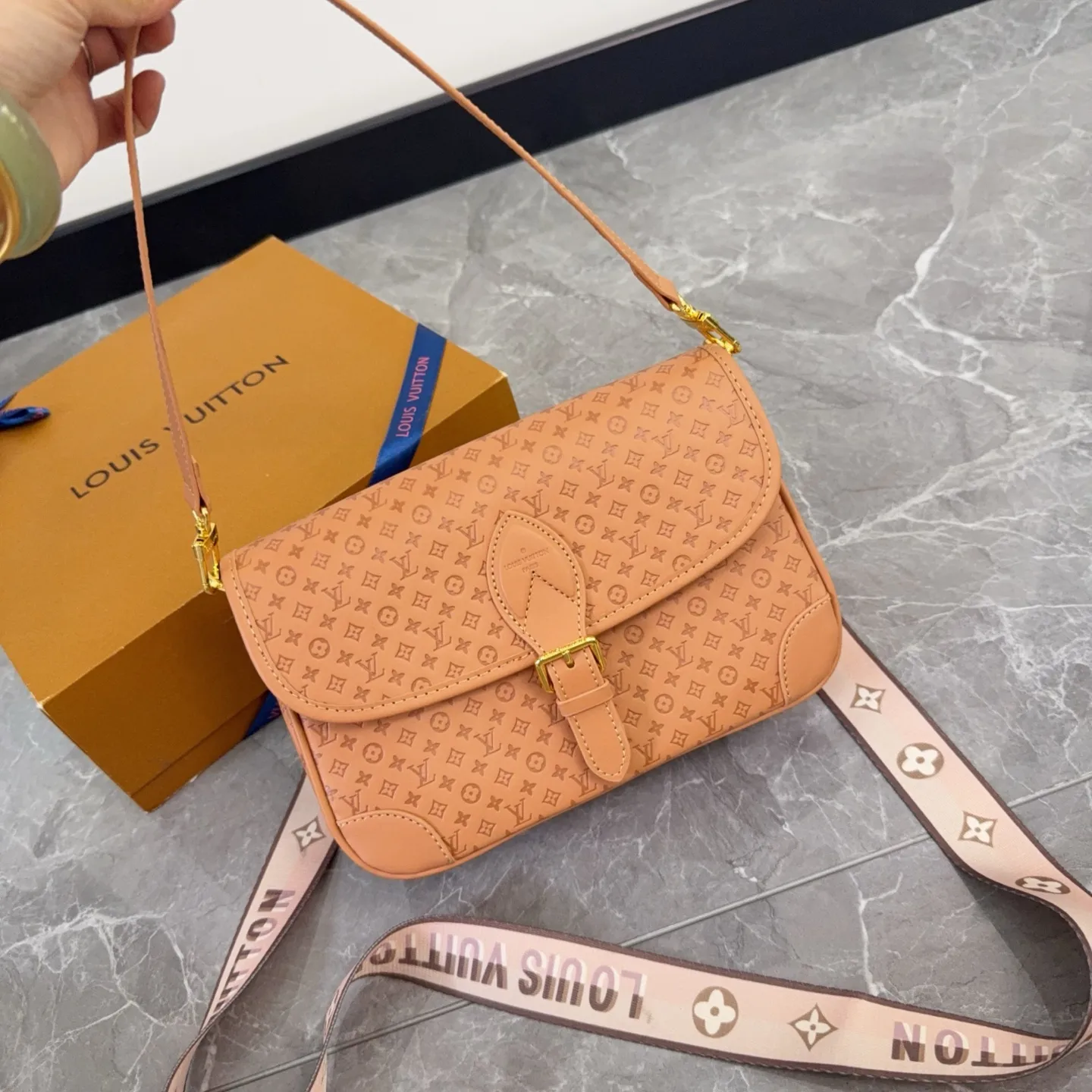Diane Embossed Baguette Bag D29511002 — view 2