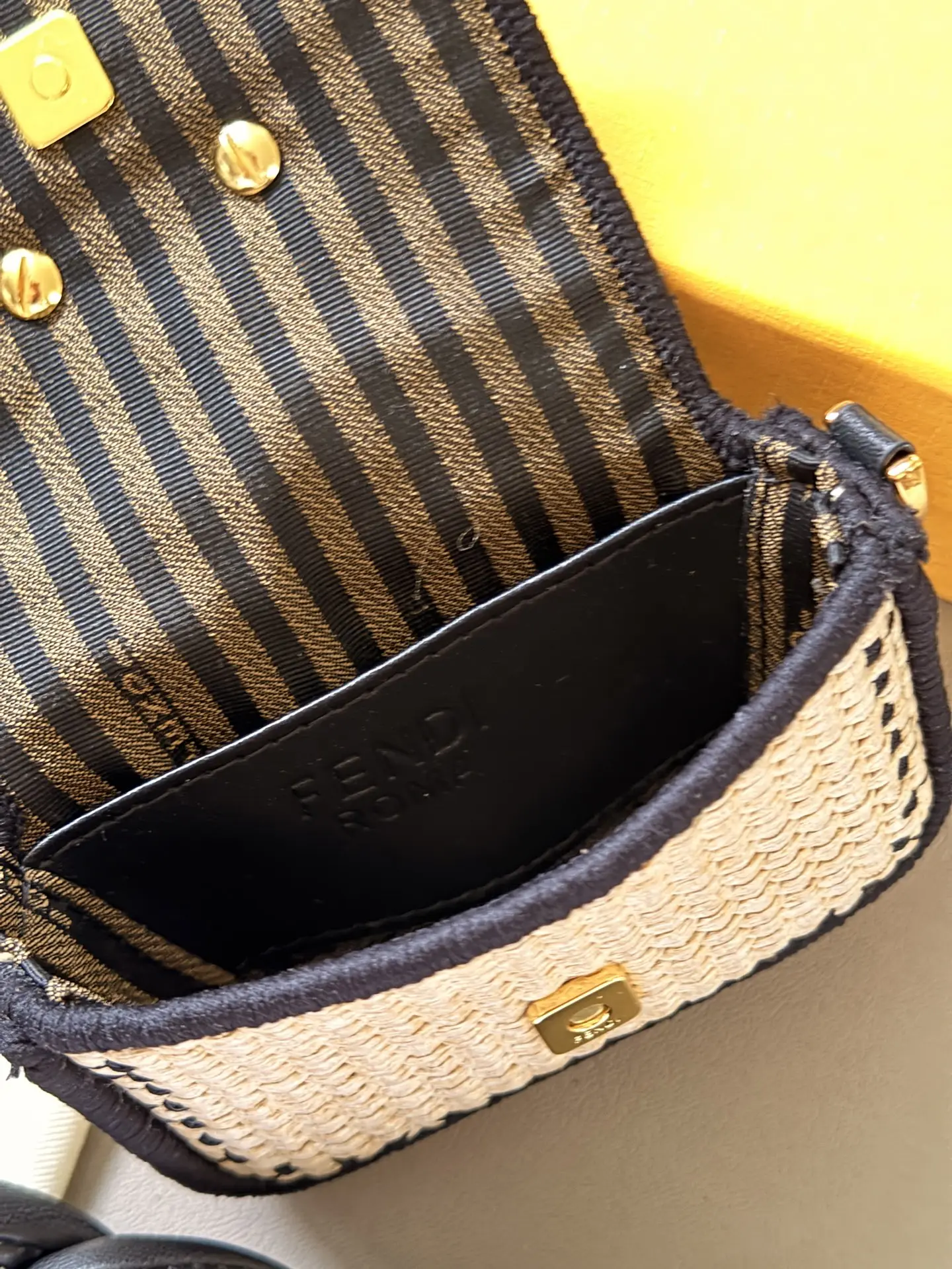 Fendi Raffia Mini Baguette Charm D26511102 — view 7
