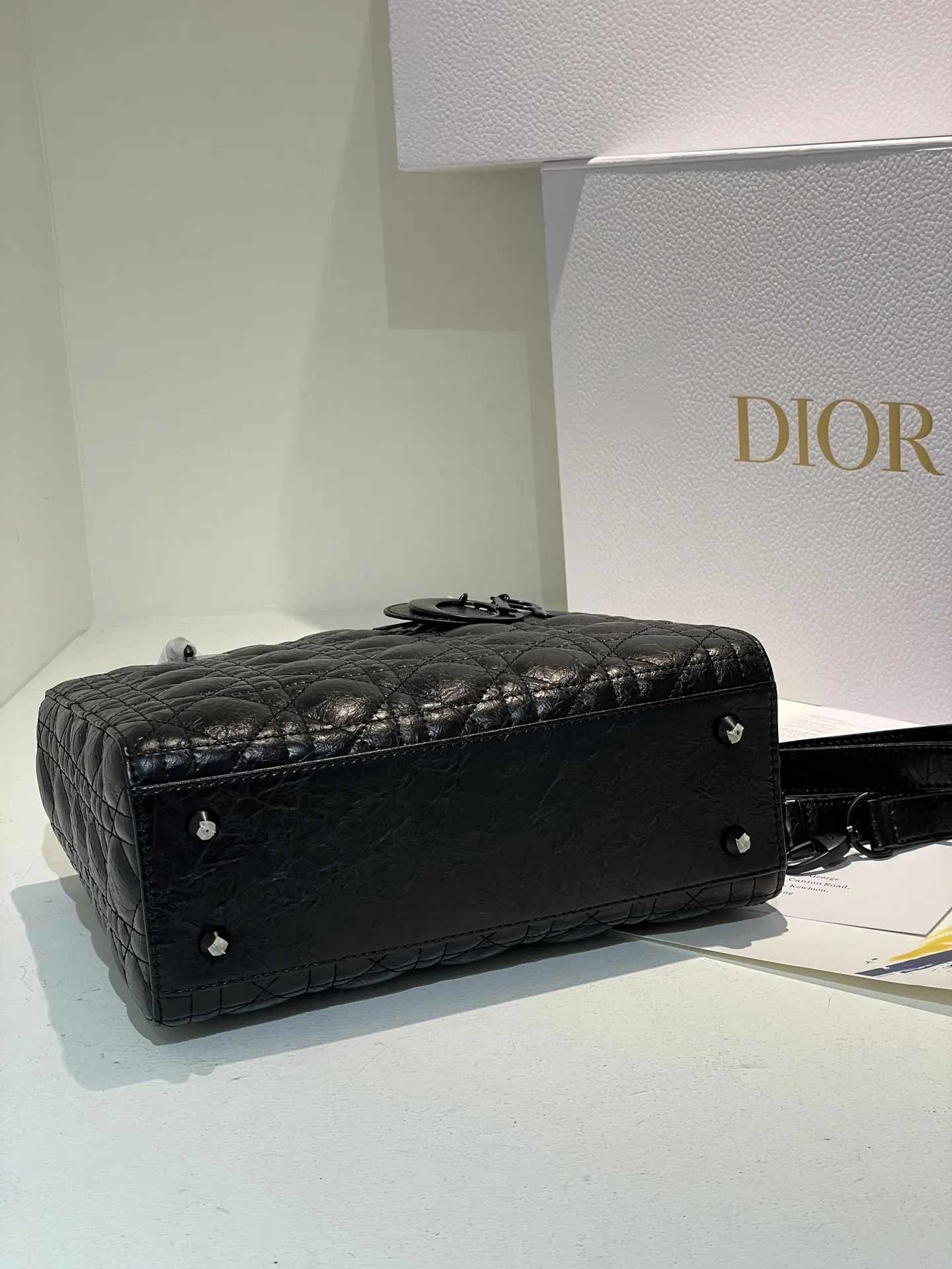Dior Lady Bag Matte Black Quilted Leather D58011038 — view 4
