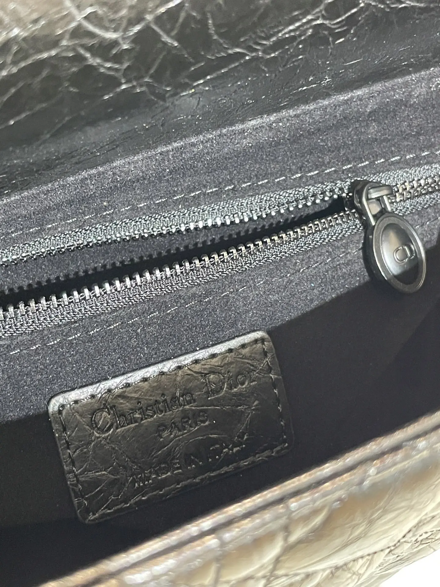Dior Lady Bag Matte Black Quilted Leather D58011038 — view 8