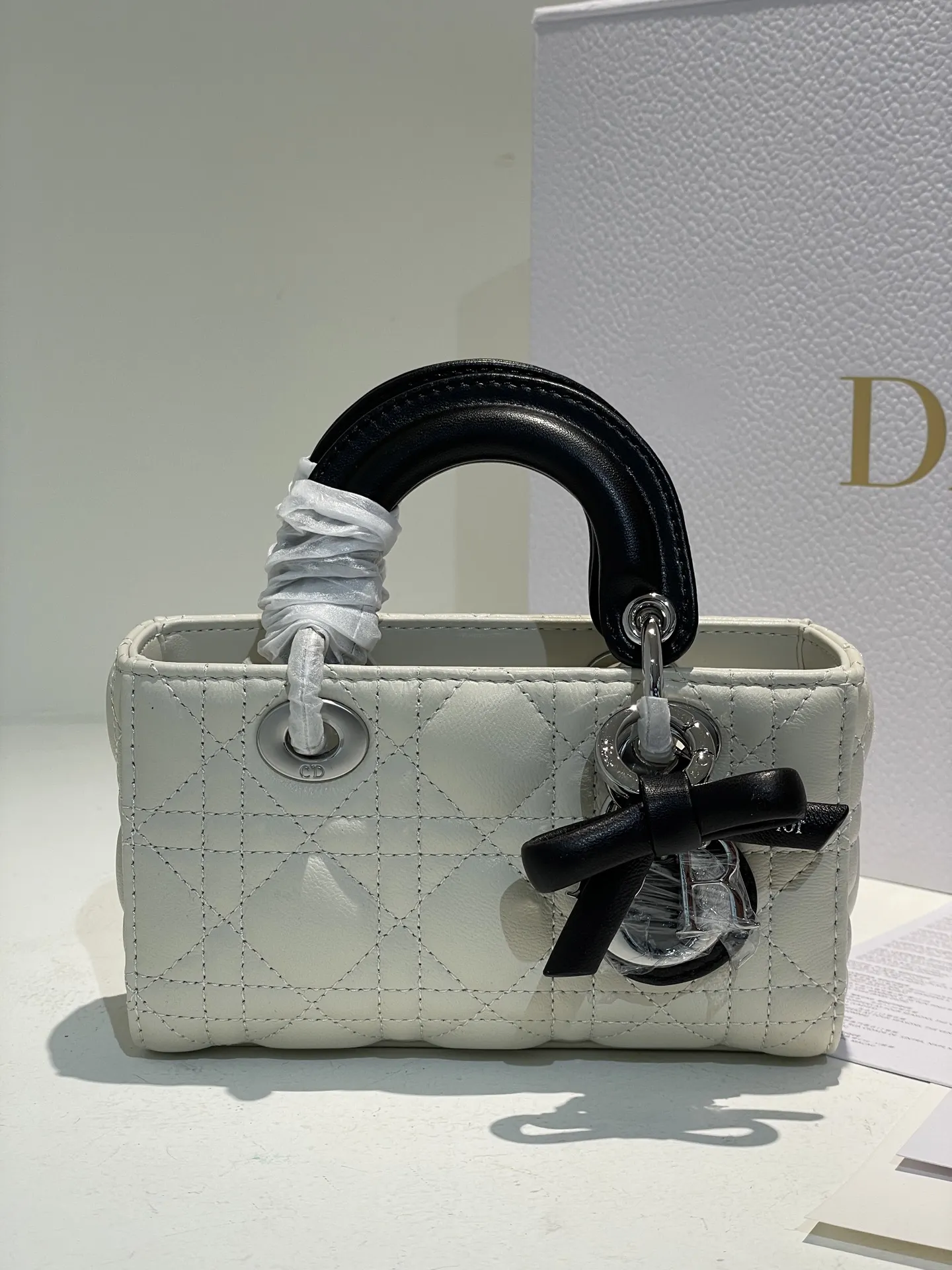 Dior D-Joy Quilted Top-Handle Bag D54011035