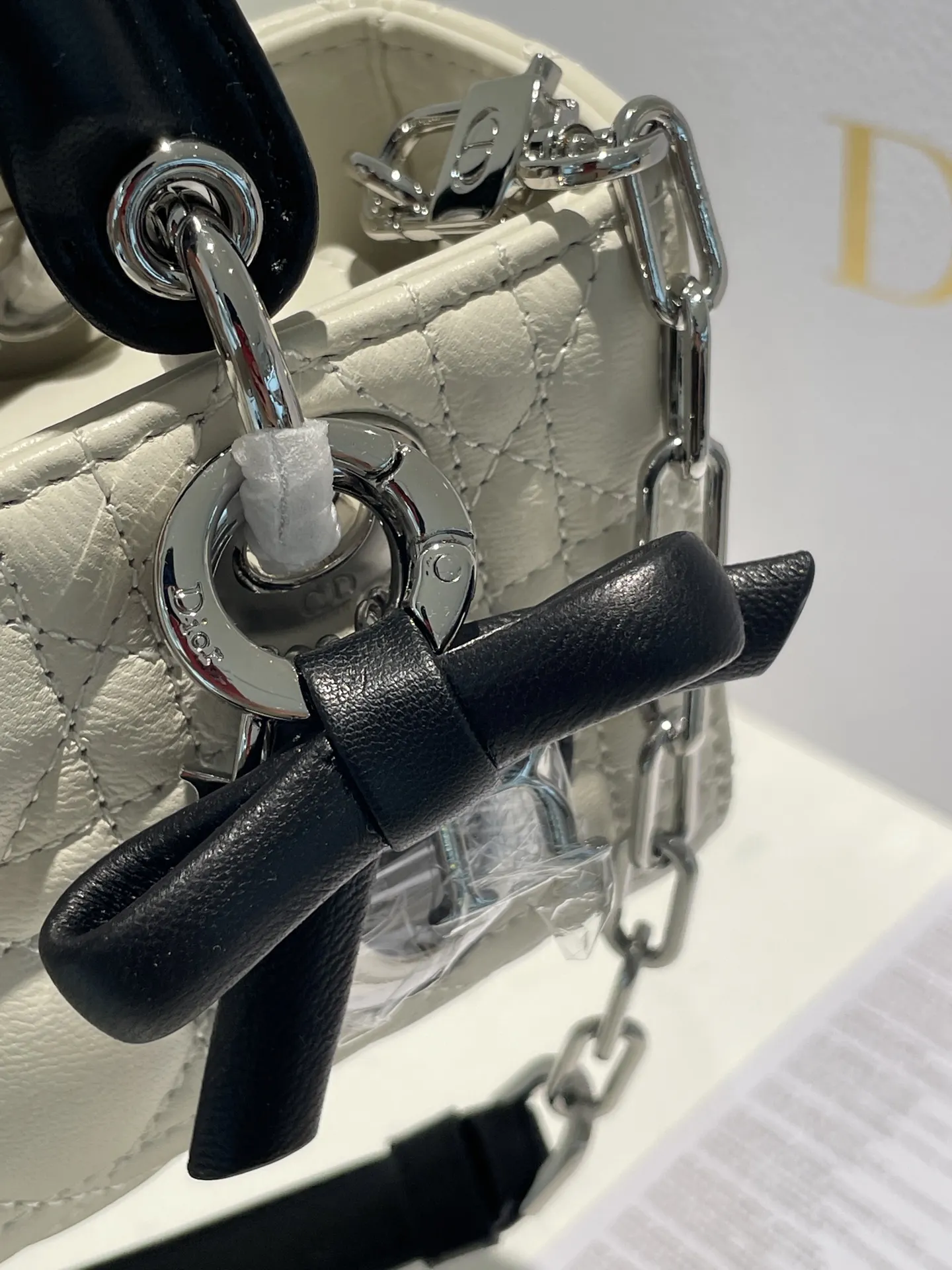Dior D-Joy Quilted Top-Handle Bag D54011035 — view 5