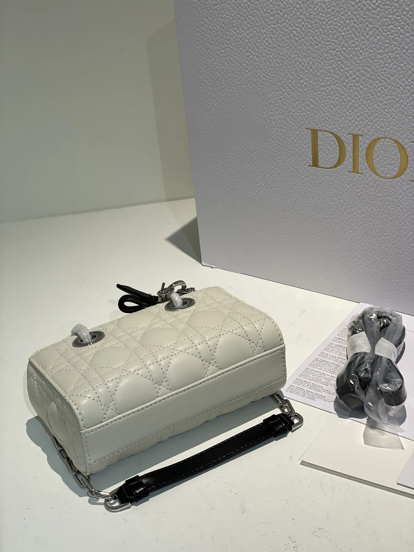 Dior D-Joy Quilted Top-Handle Bag D54011035 — view 7