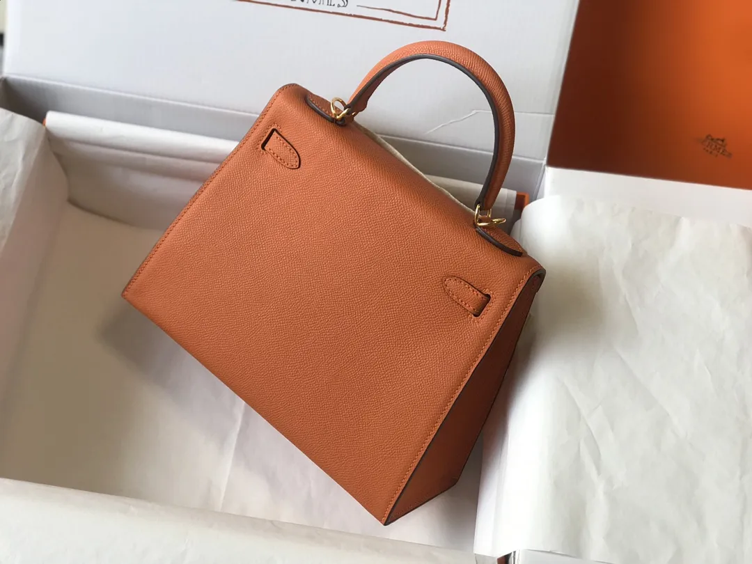 Hermès Kelly Epsom Sunset Orange 25cm D60011119 — view 2