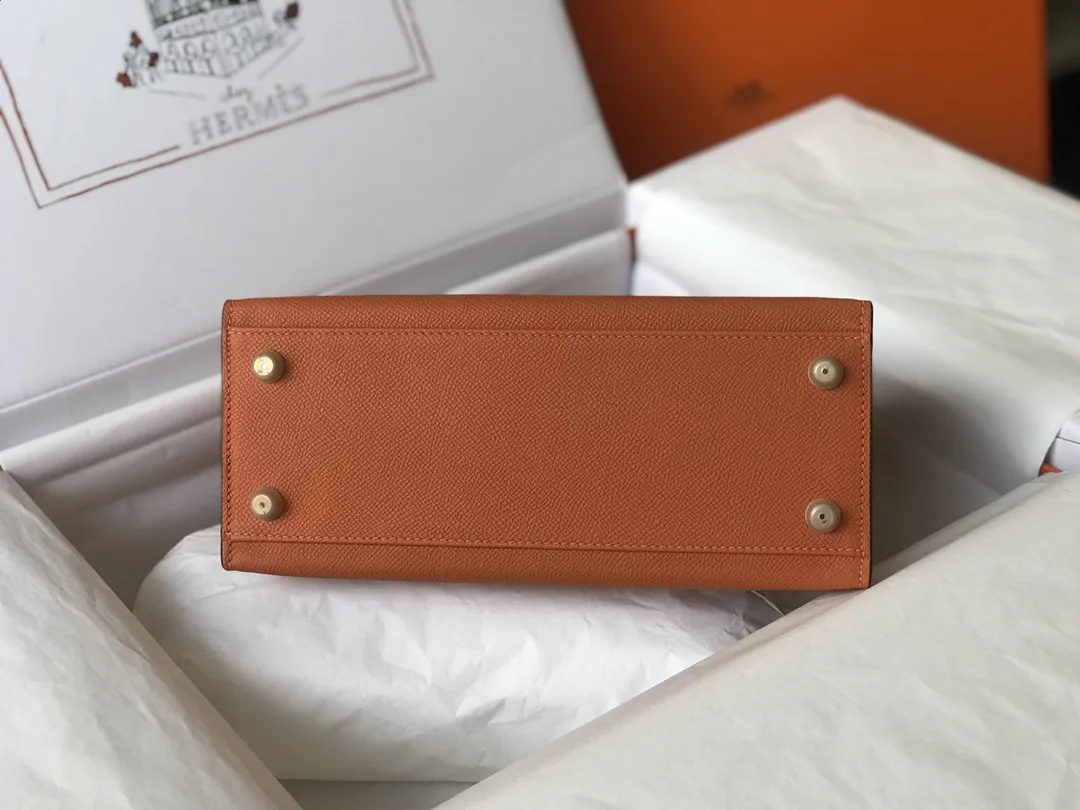 Hermès Kelly Epsom Sunset Orange 25cm D60011119 — view 5
