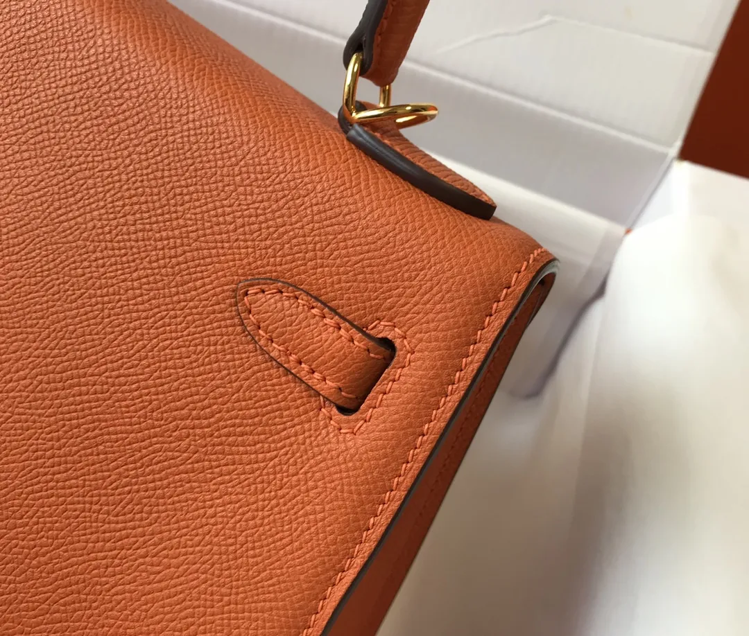 Hermès Kelly Epsom Sunset Orange 25cm D60011119 — view 6