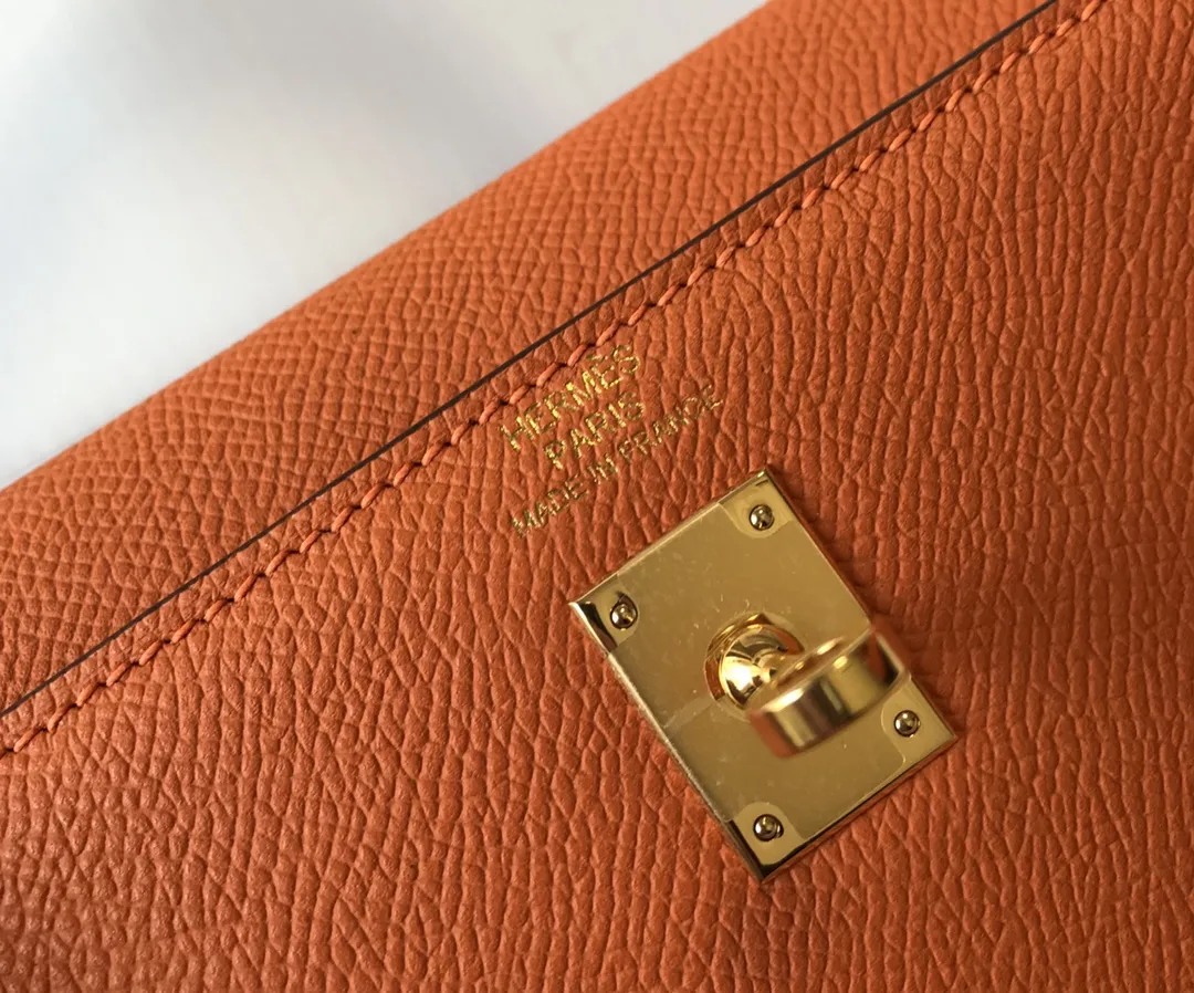 Hermès Kelly Epsom Sunset Orange 25cm D60011119 — view 7