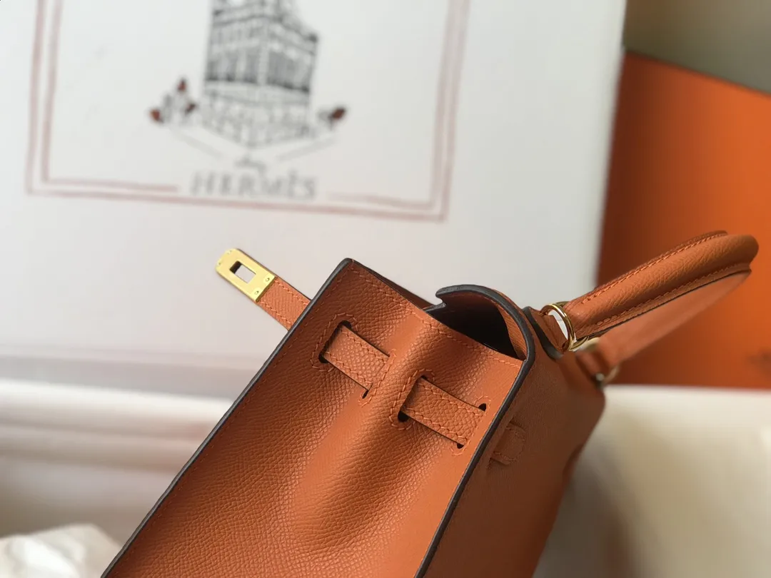 Hermès Kelly Epsom Sunset Orange 25cm D60011119 — view 8