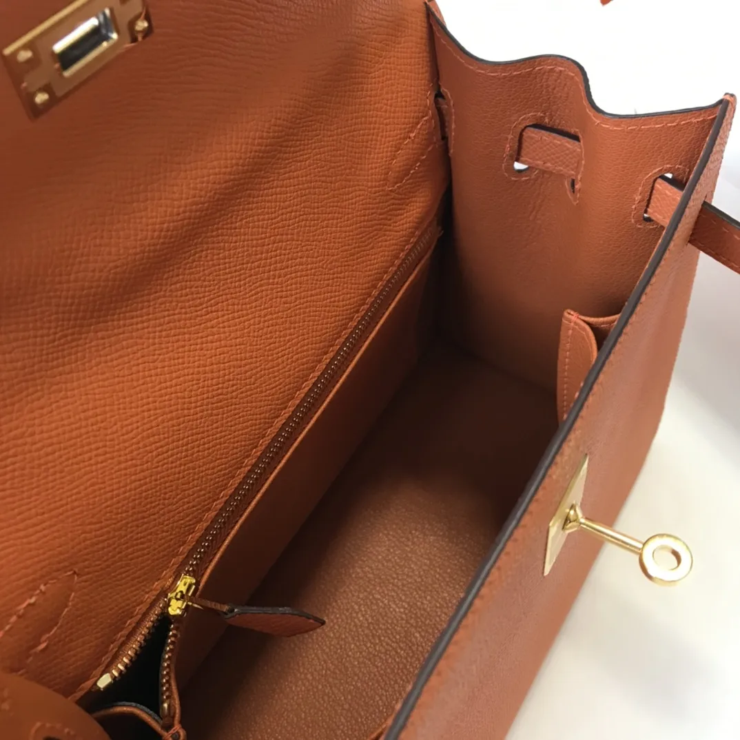 Hermès Kelly Epsom Sunset Orange 25cm D60011119 — view 9