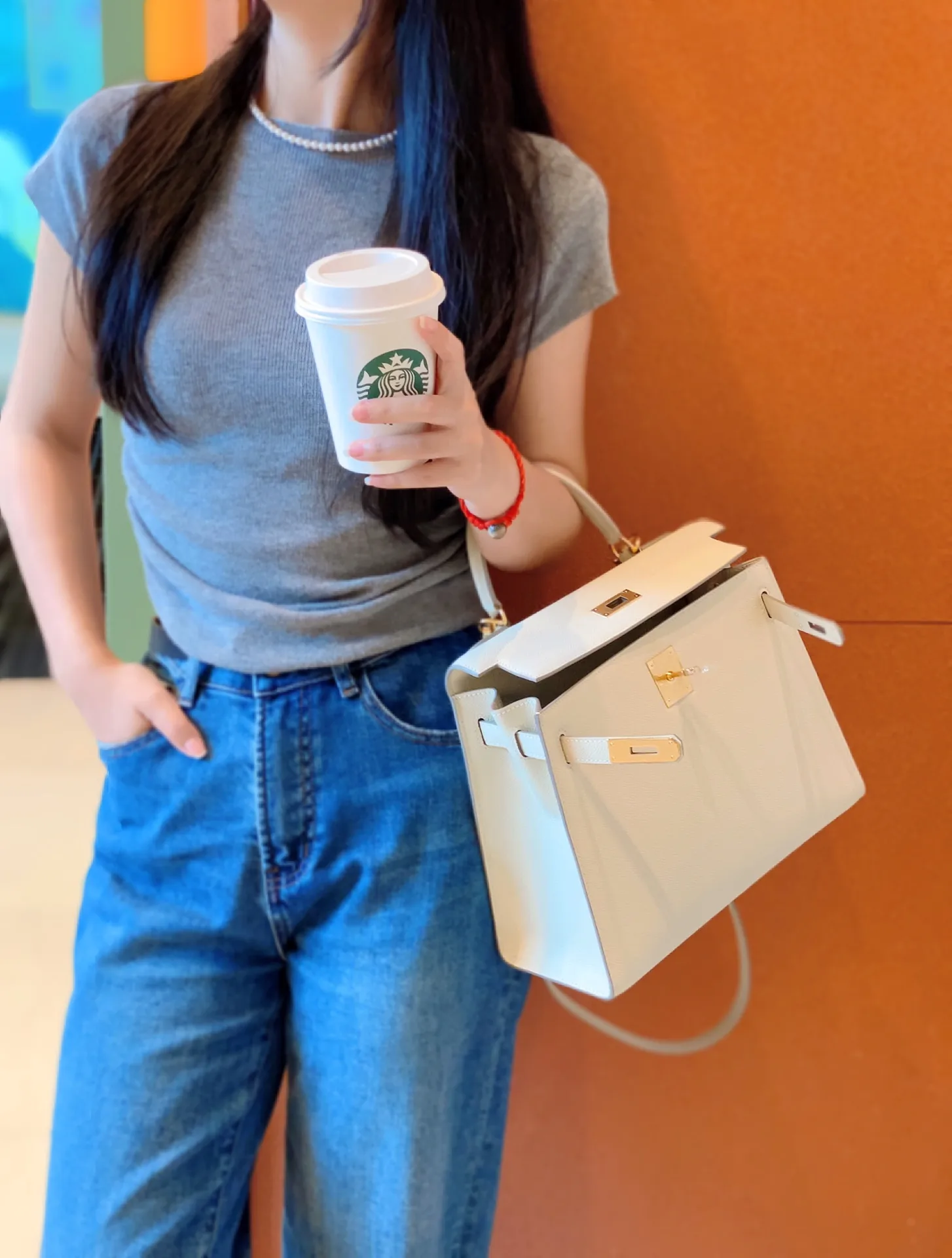 Hermès Kelly Hand-Embossed Leather Top-Handle Bag D60011124 — view 2
