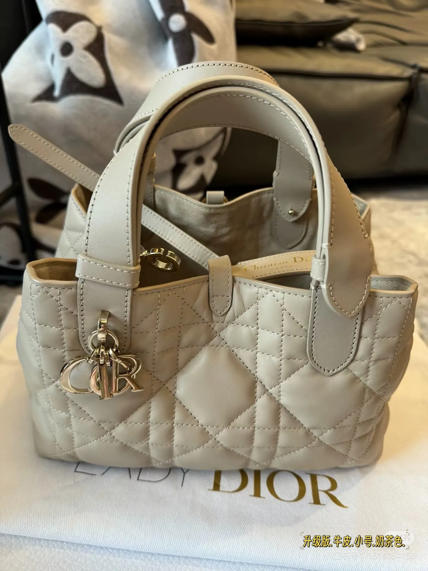 Dior Quilted Leather Top-Handle Bag D42011136 — view 7