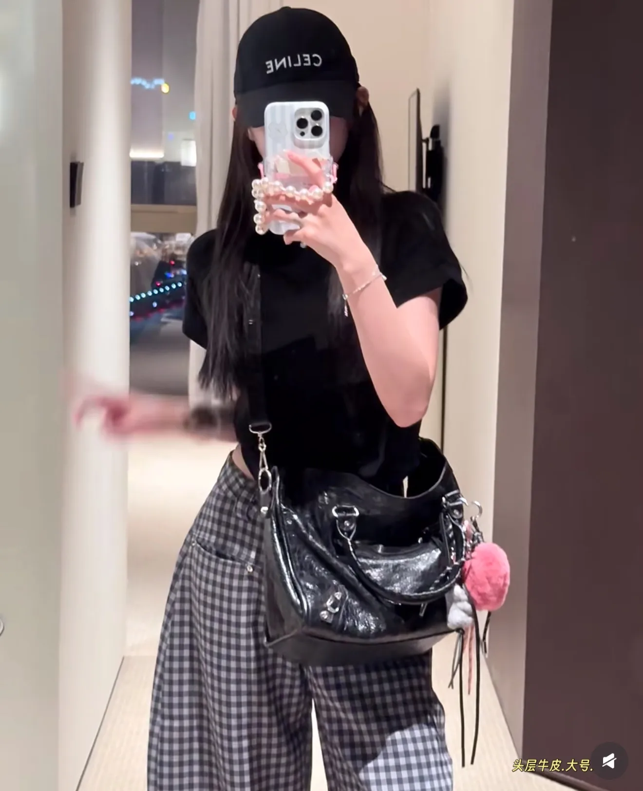 Balenciaga Motorcycle City Bag in Black Leather D47011140 — view 2