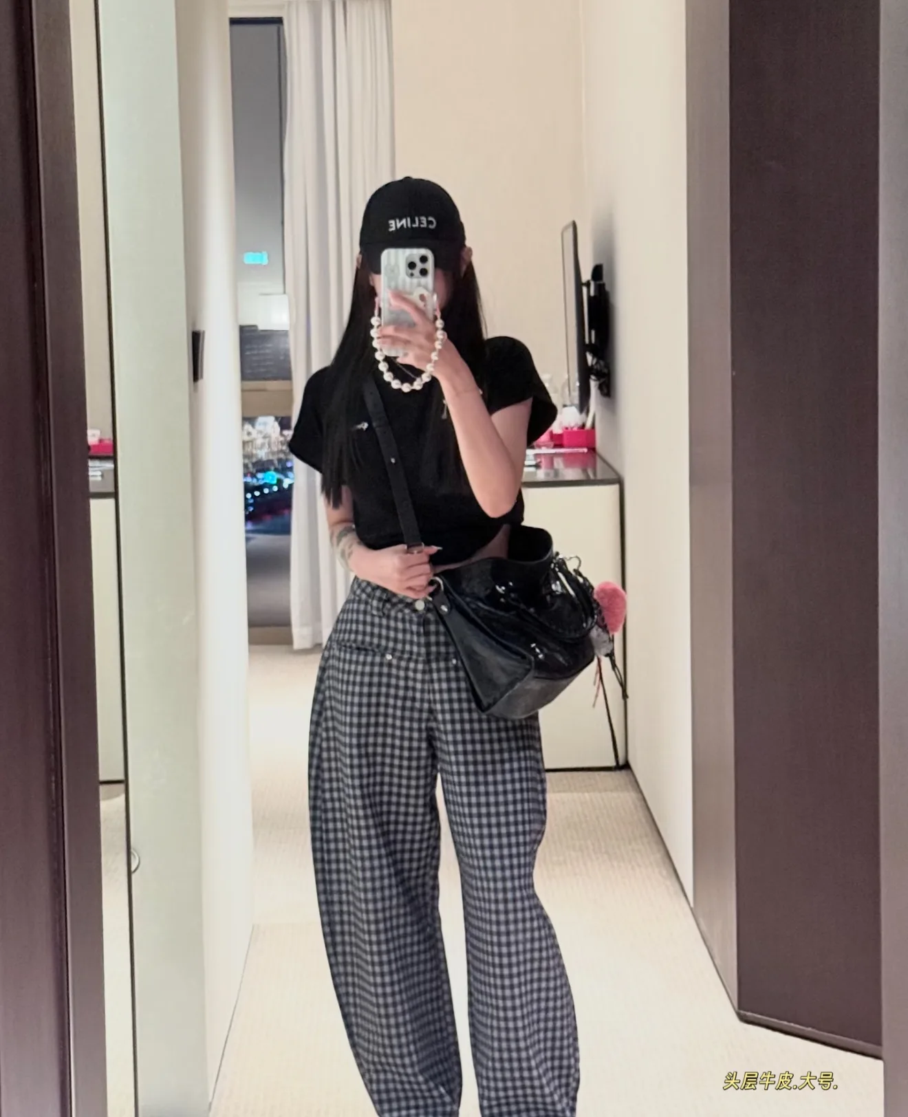 Balenciaga Motorcycle City Bag in Black Leather D47011140 — view 5