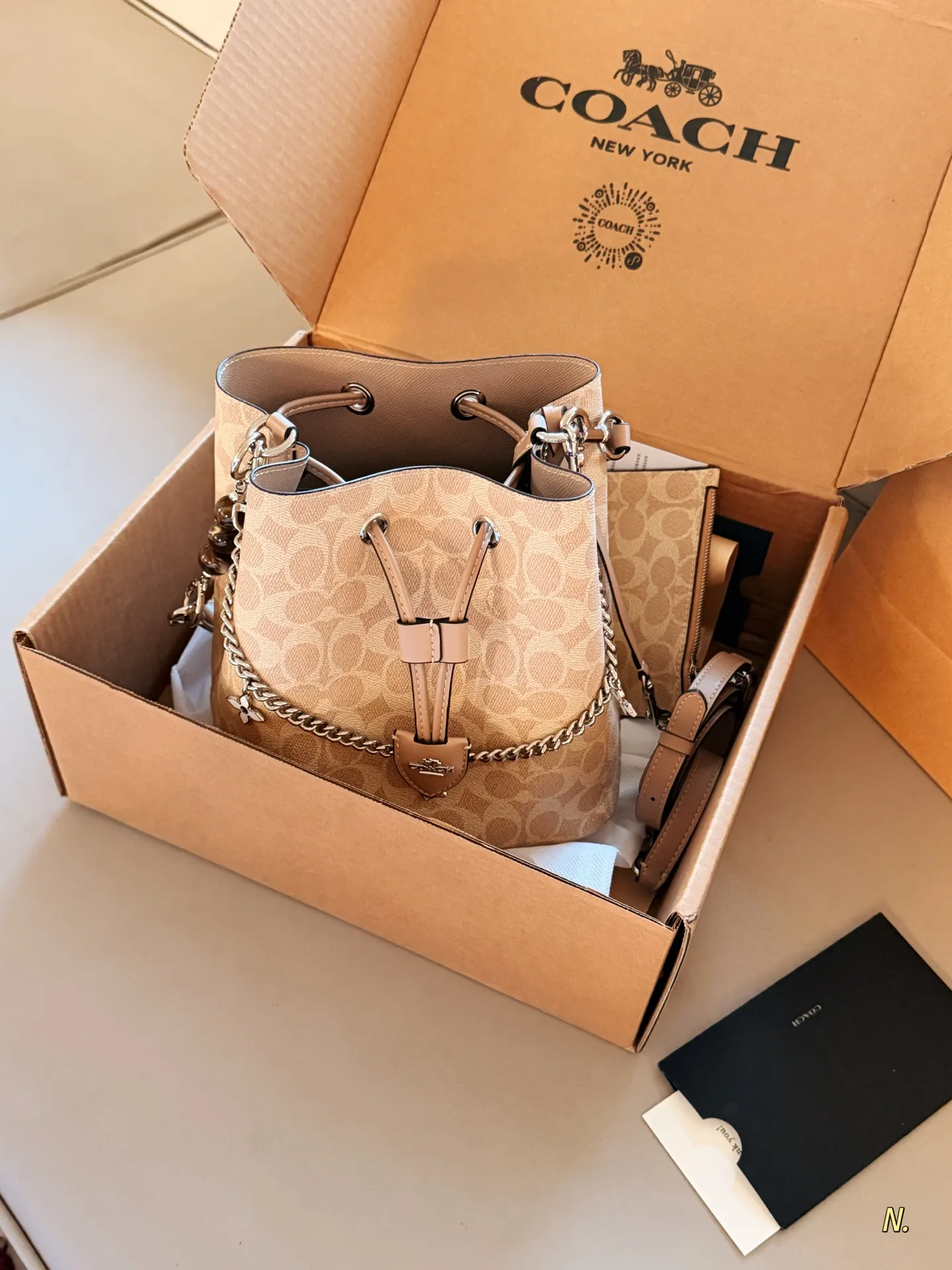 Coach Rowan 22 Signature Bucket Bag D35011019 — view 2