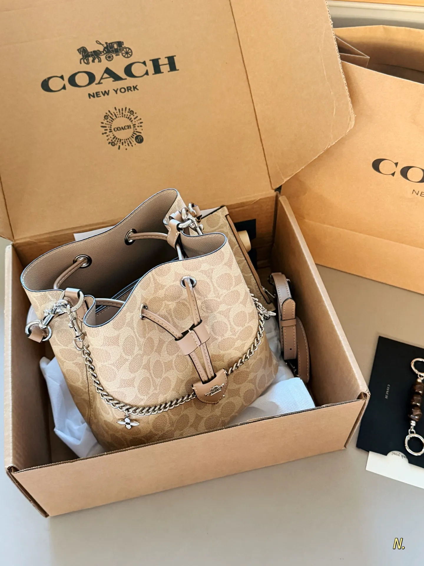 Coach Rowan 22 Signature Bucket Bag D35011019 — view 5