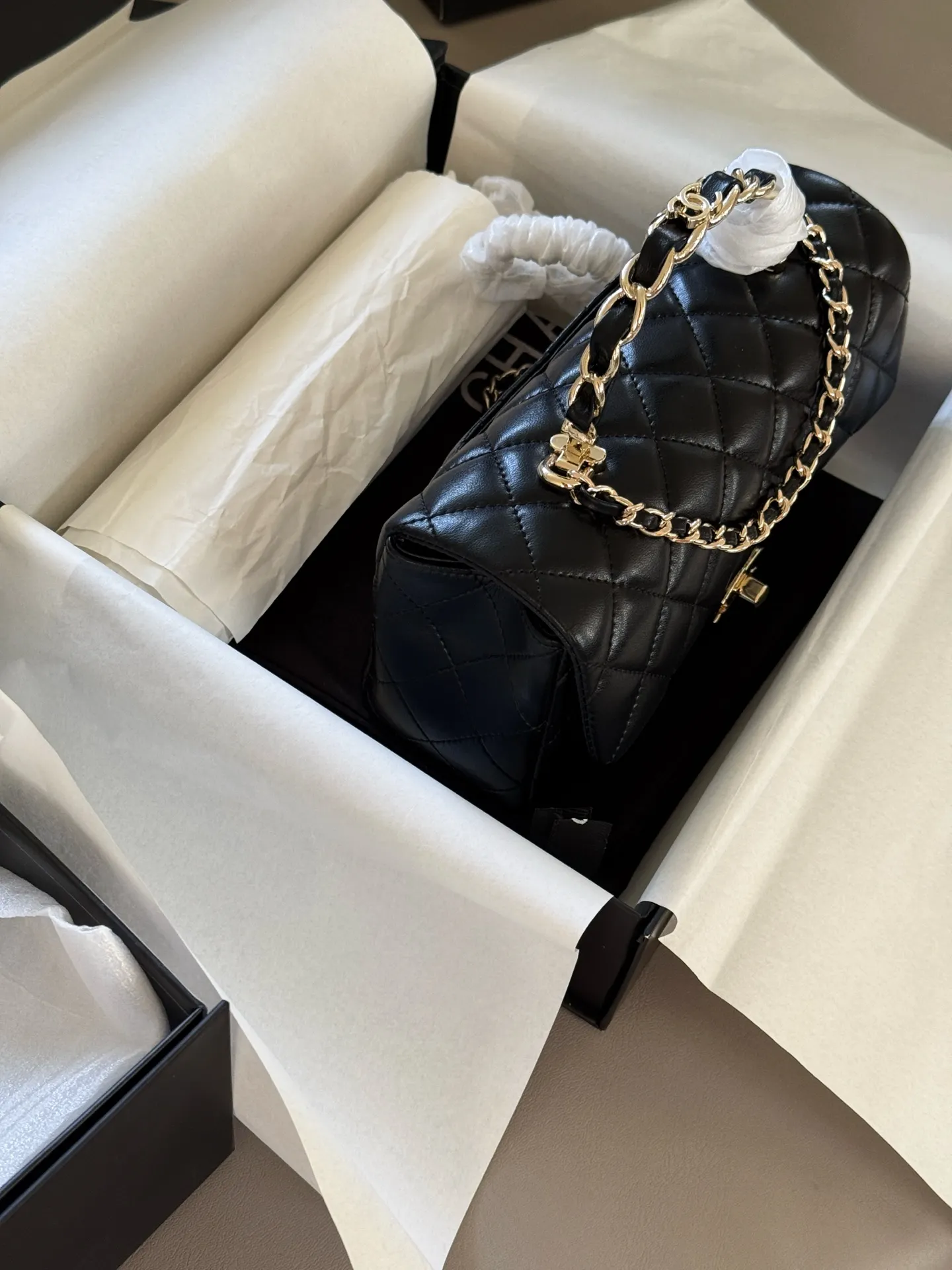 Chanel CF Quilted Lambskin Top-Handle Bag D29511143 — view 8