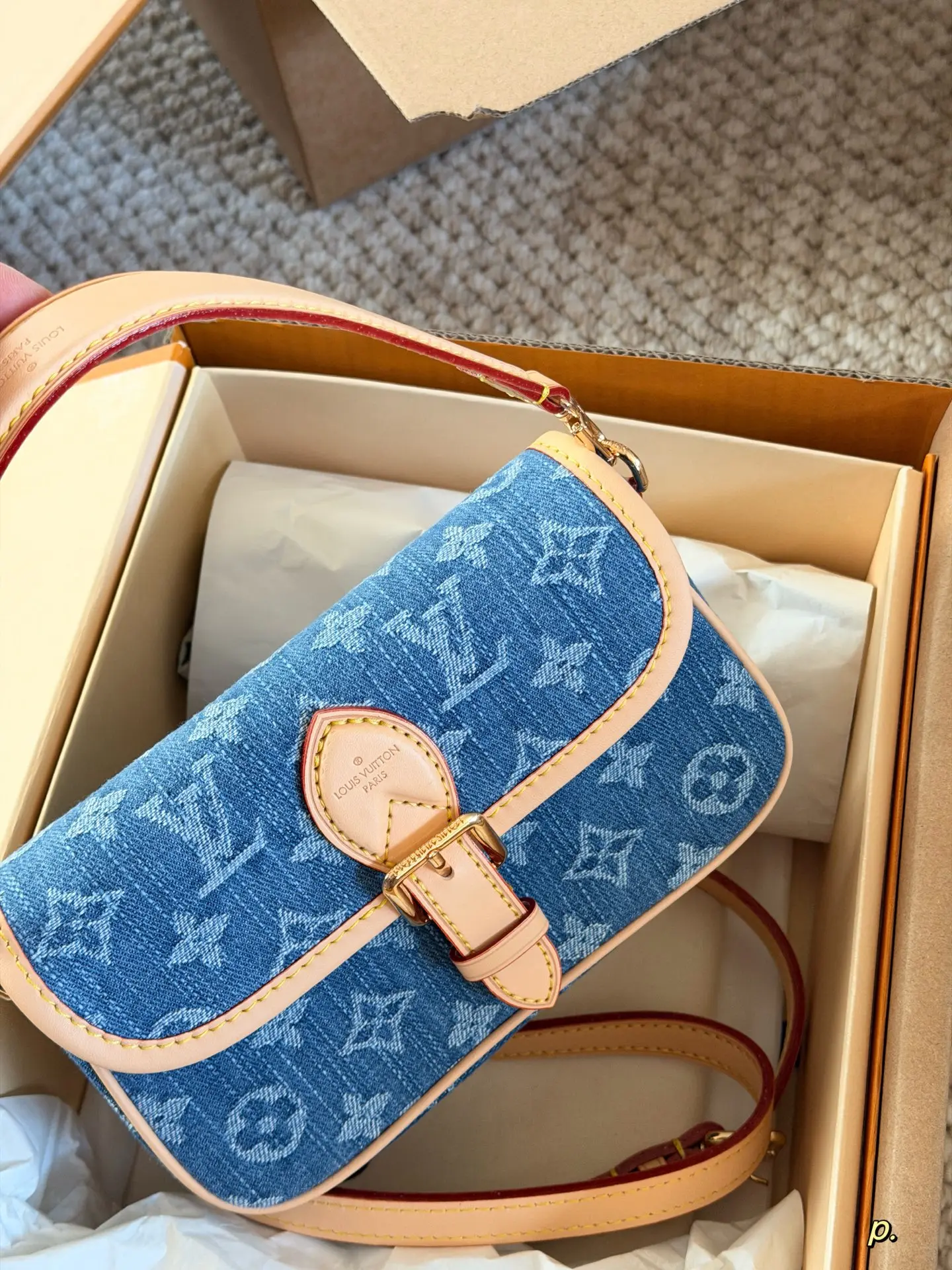 Louis Vuitton Diane Nano Denim Baguette Bag D29011147 — view 2