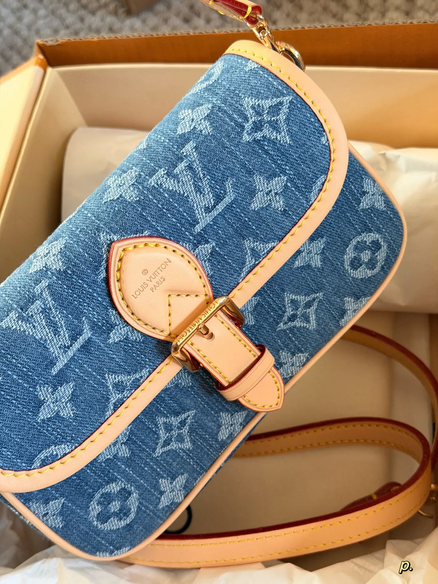 Louis Vuitton Diane Nano Denim Baguette Bag D29011147 — view 3