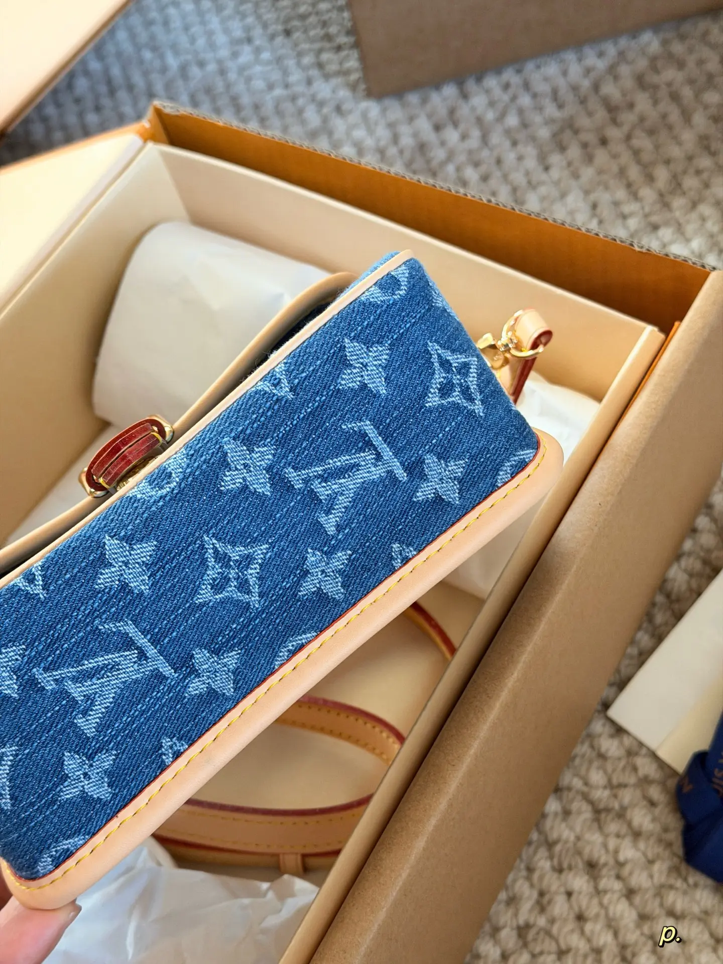 Louis Vuitton Diane Nano Denim Baguette Bag D29011147 — view 6