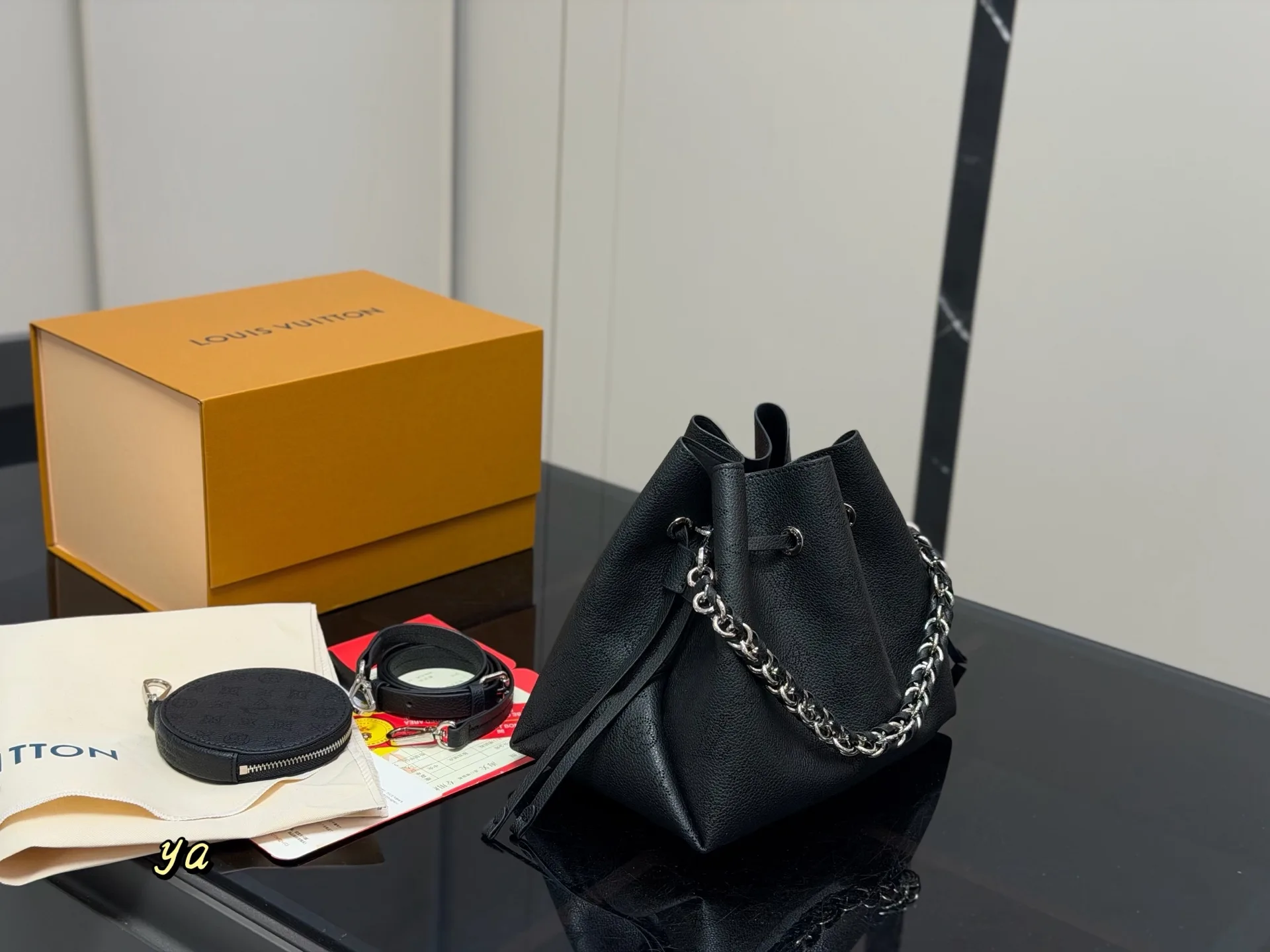 Bella Moonlight Hollow-Out Bucket Bag D32011047