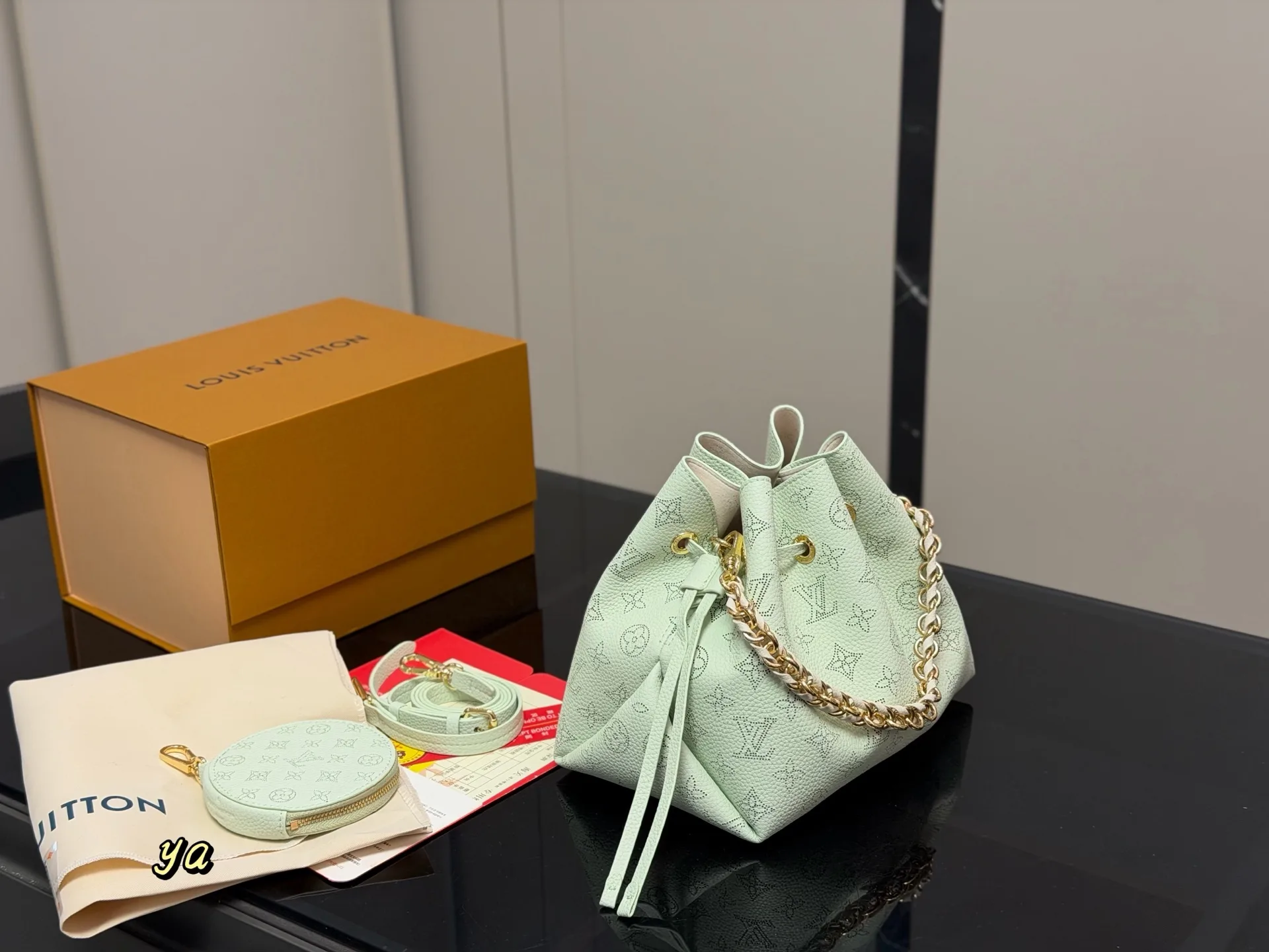 Bella Moonlight Hollow-Out Bucket Bag D32011047 — view 5