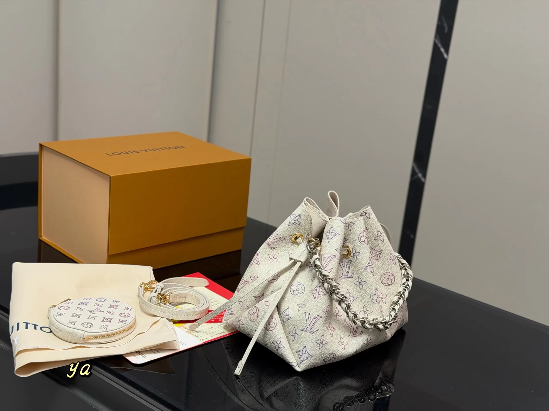 Bella Moonlight Hollow-Out Bucket Bag D32011047 — view 6