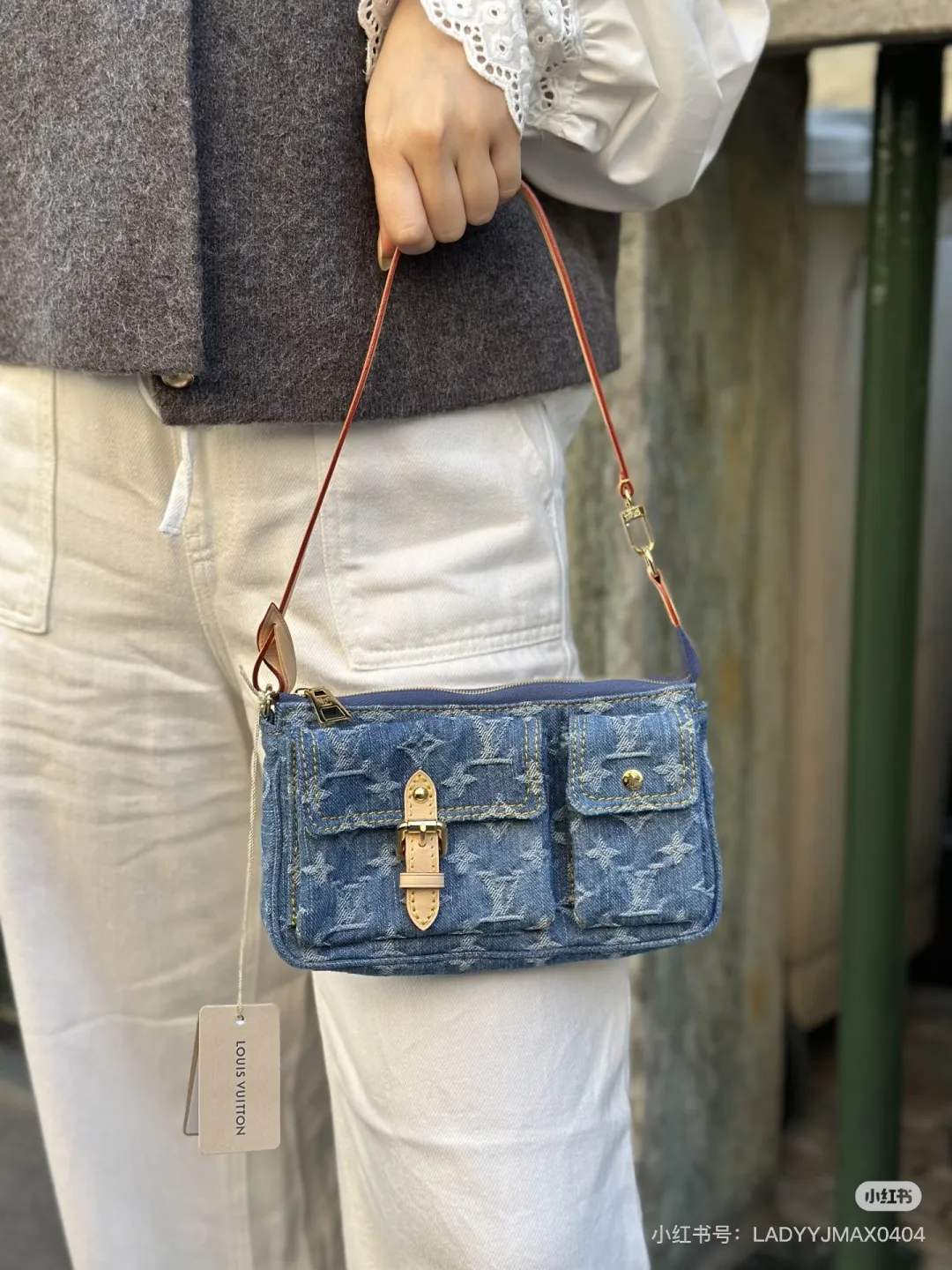 Denim Cargo Shoulder Bag D32011162