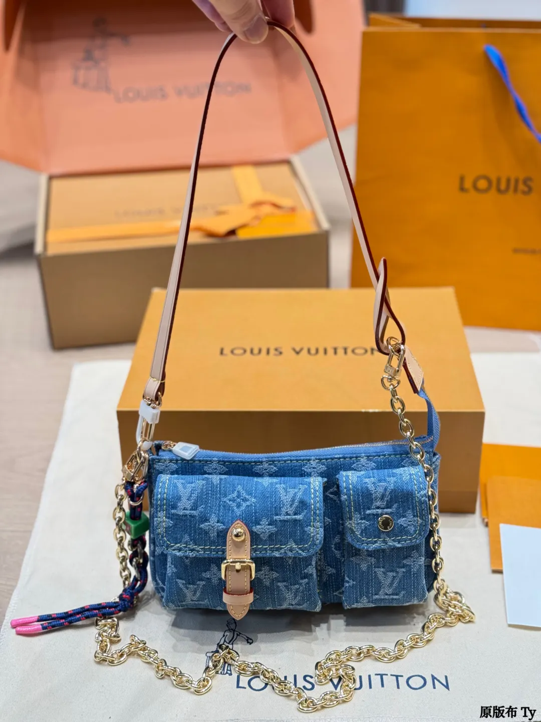 Louis Vuitton Monogram Denim Cargo Crossbody Bag D32011163 — view 2