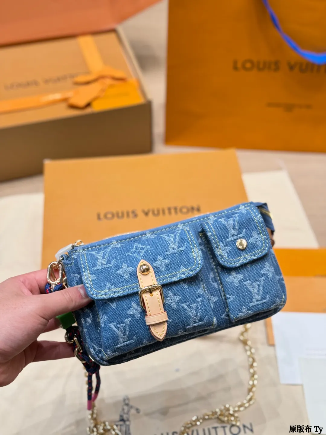 Louis Vuitton Monogram Denim Cargo Crossbody Bag D32011163 — view 4