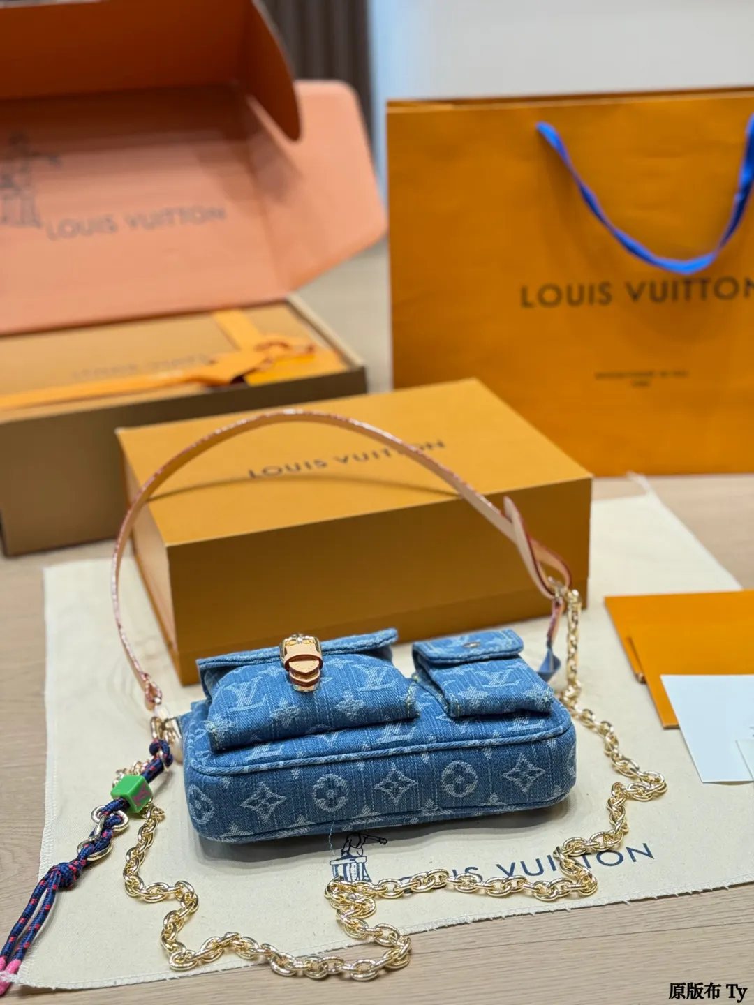 Louis Vuitton Monogram Denim Cargo Crossbody Bag D32011163 — view 7