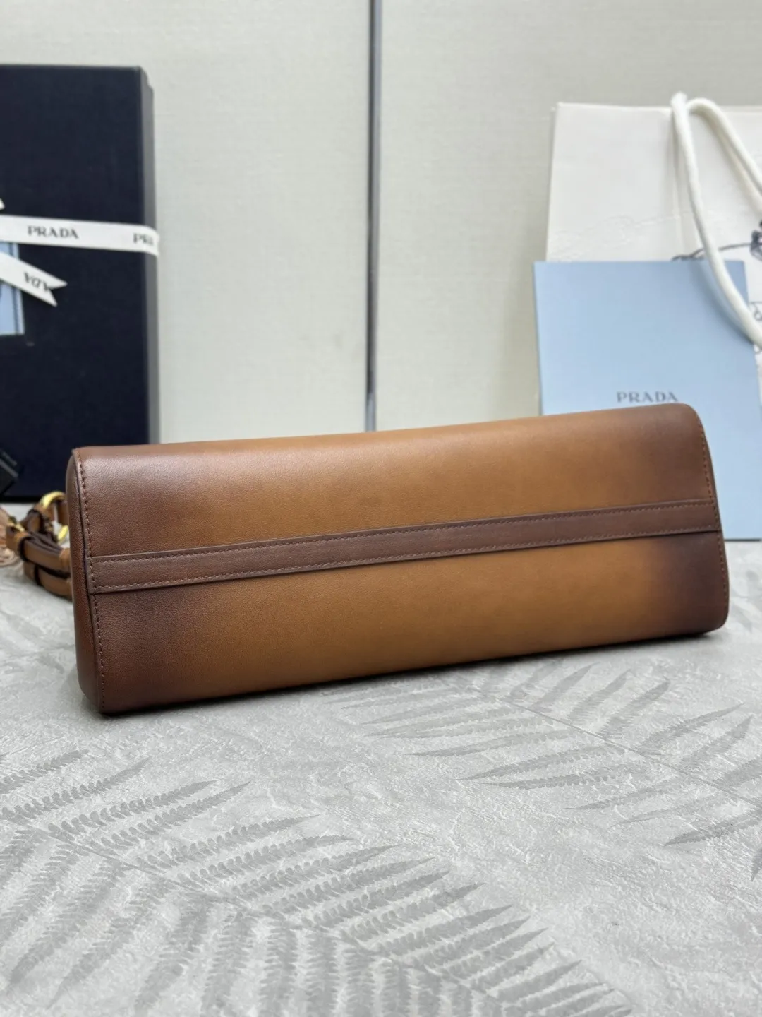 Prada Enchaîné Leather Top-Handle Bag D106011164 — view 6