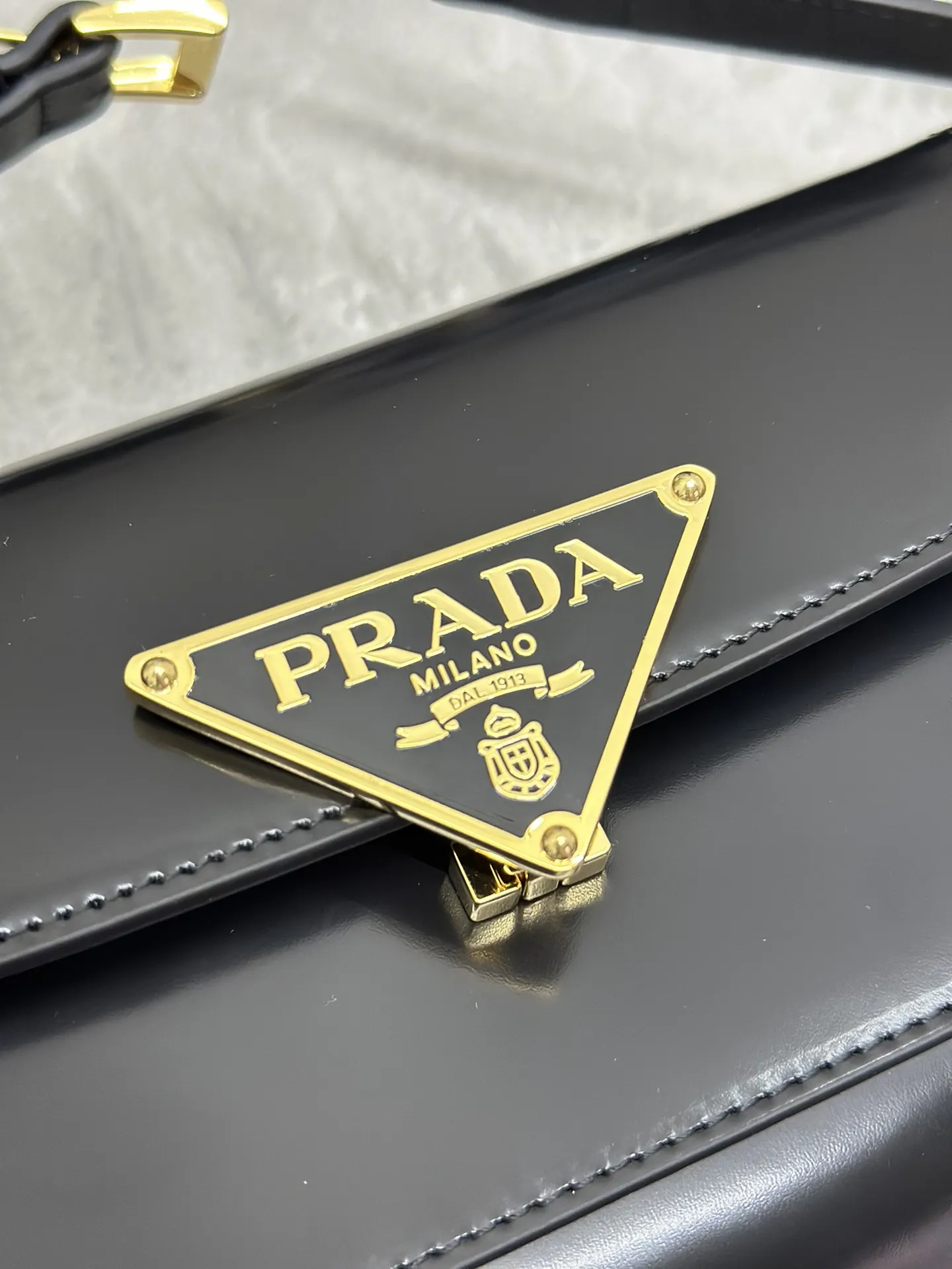 Prada 1BD345 Patent Leather Shoulder Bag D92011173 — view 7
