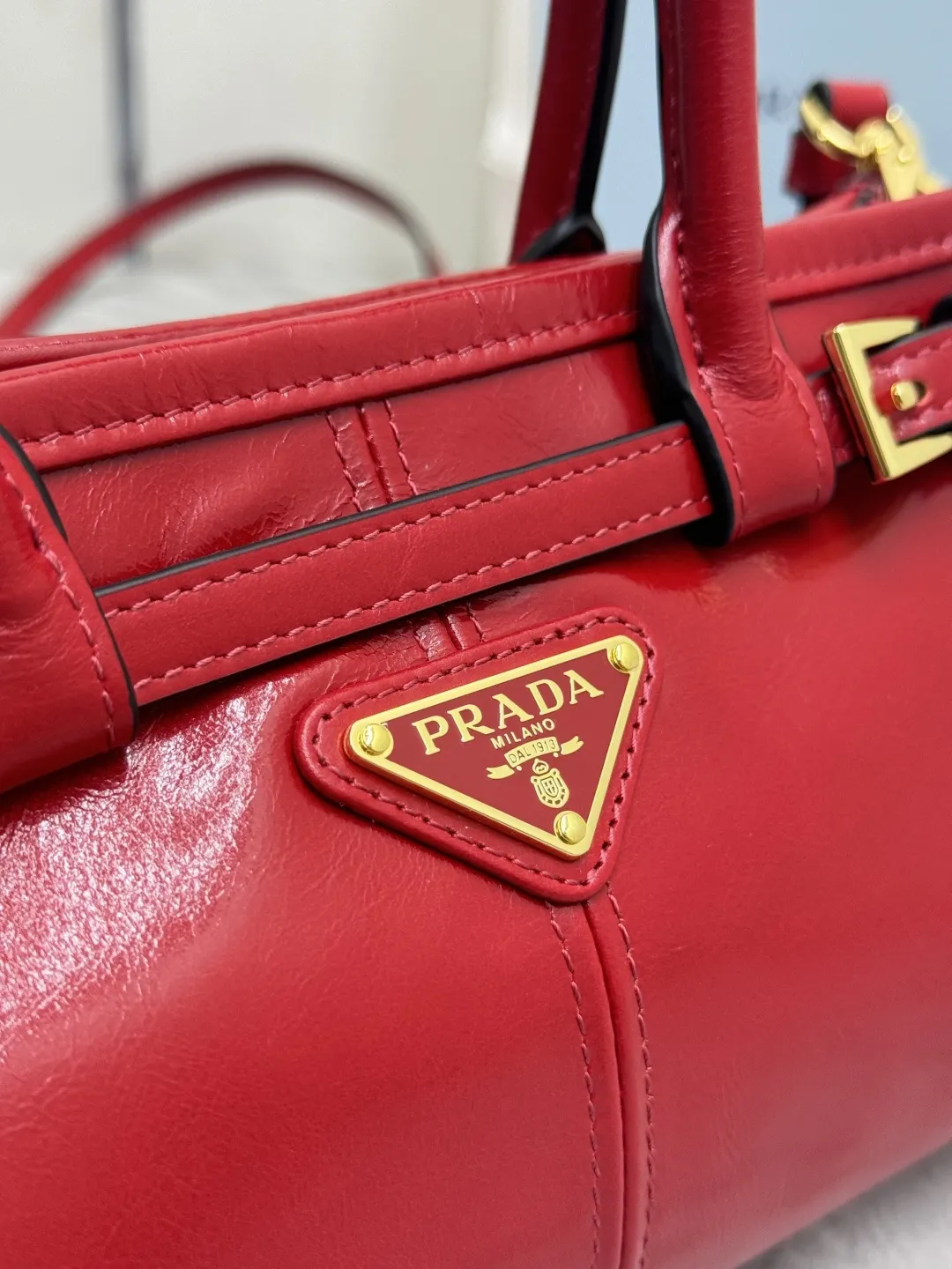 Prada Bonnie Mini Softlux Leather Top-Handle Bag D99011175 — view 7
