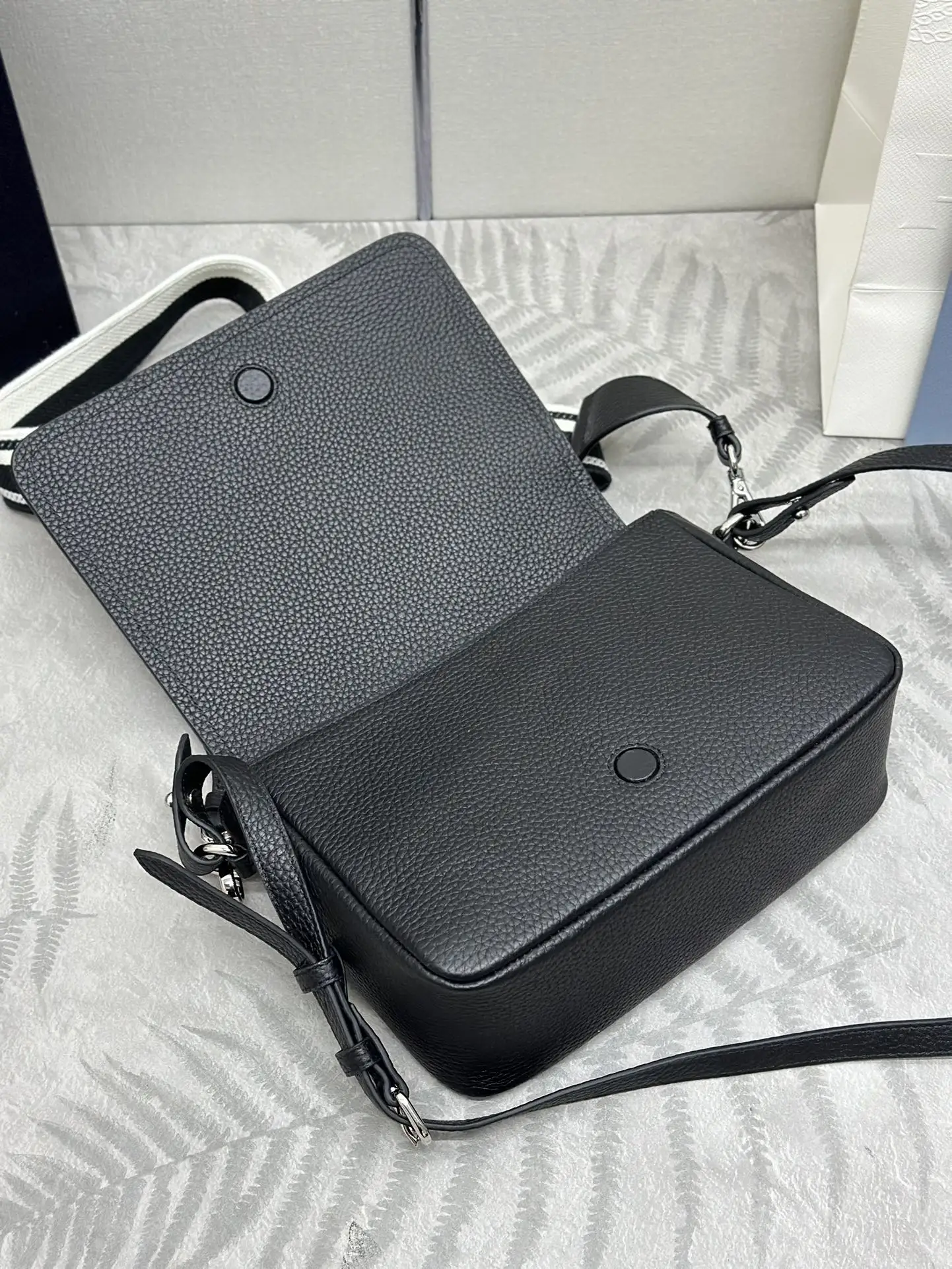 Prada Deerskin-Effect Leather Crossbody Bag D101011177 — view 6