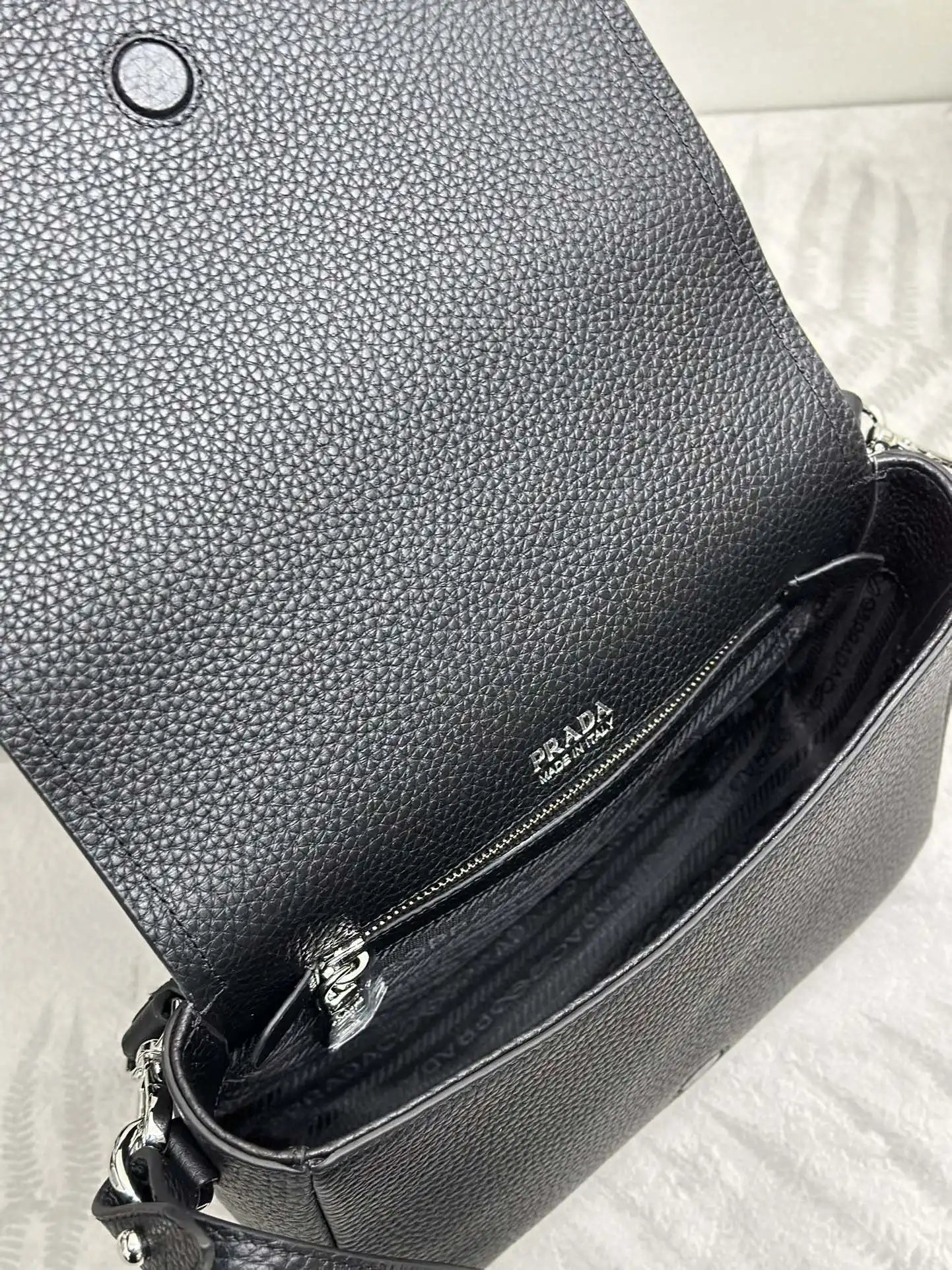 Prada Deerskin-Effect Leather Crossbody Bag D101011177 — view 7