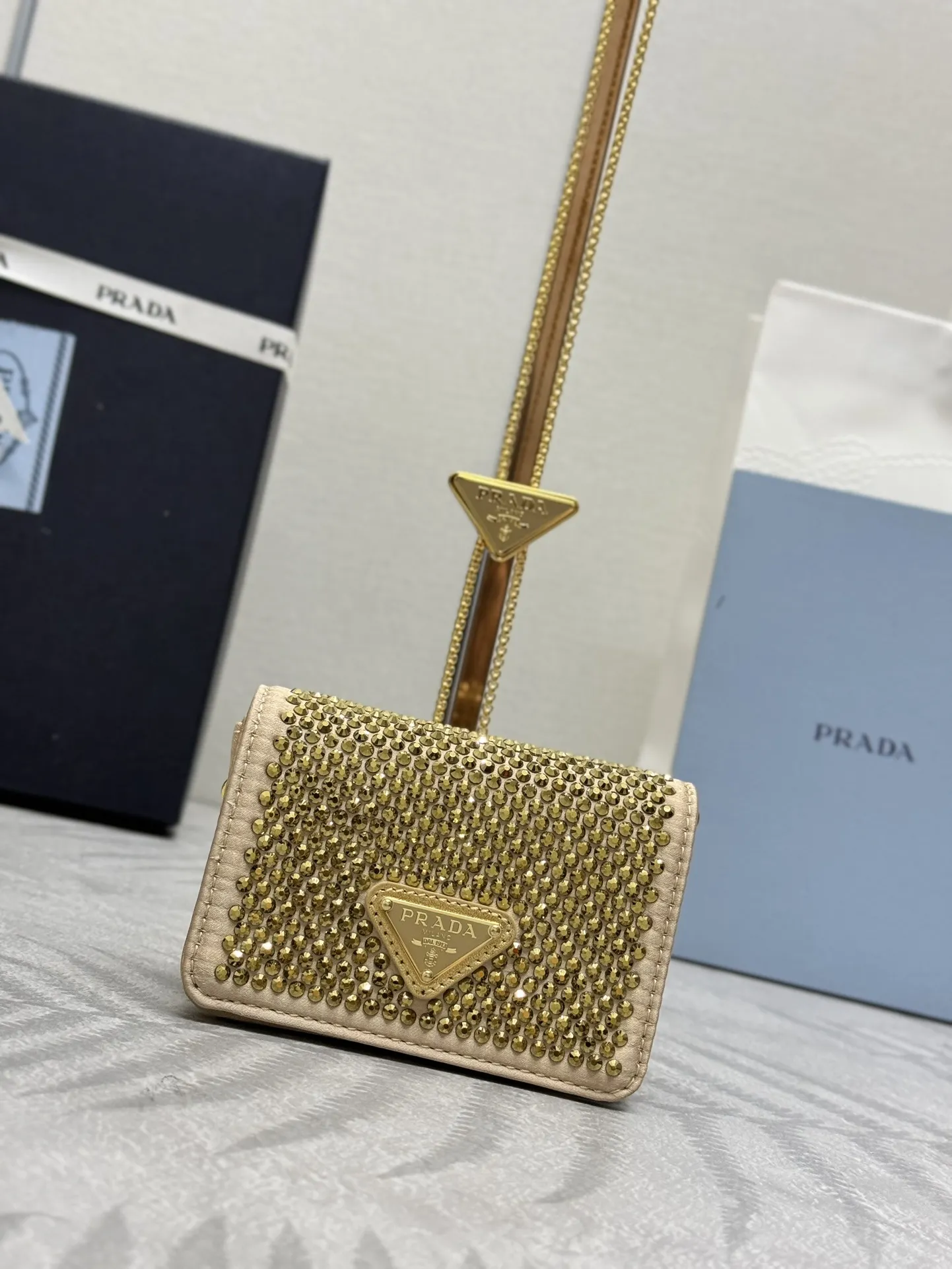 Crystal-Embellished Duchesse Mini Bag D61011179