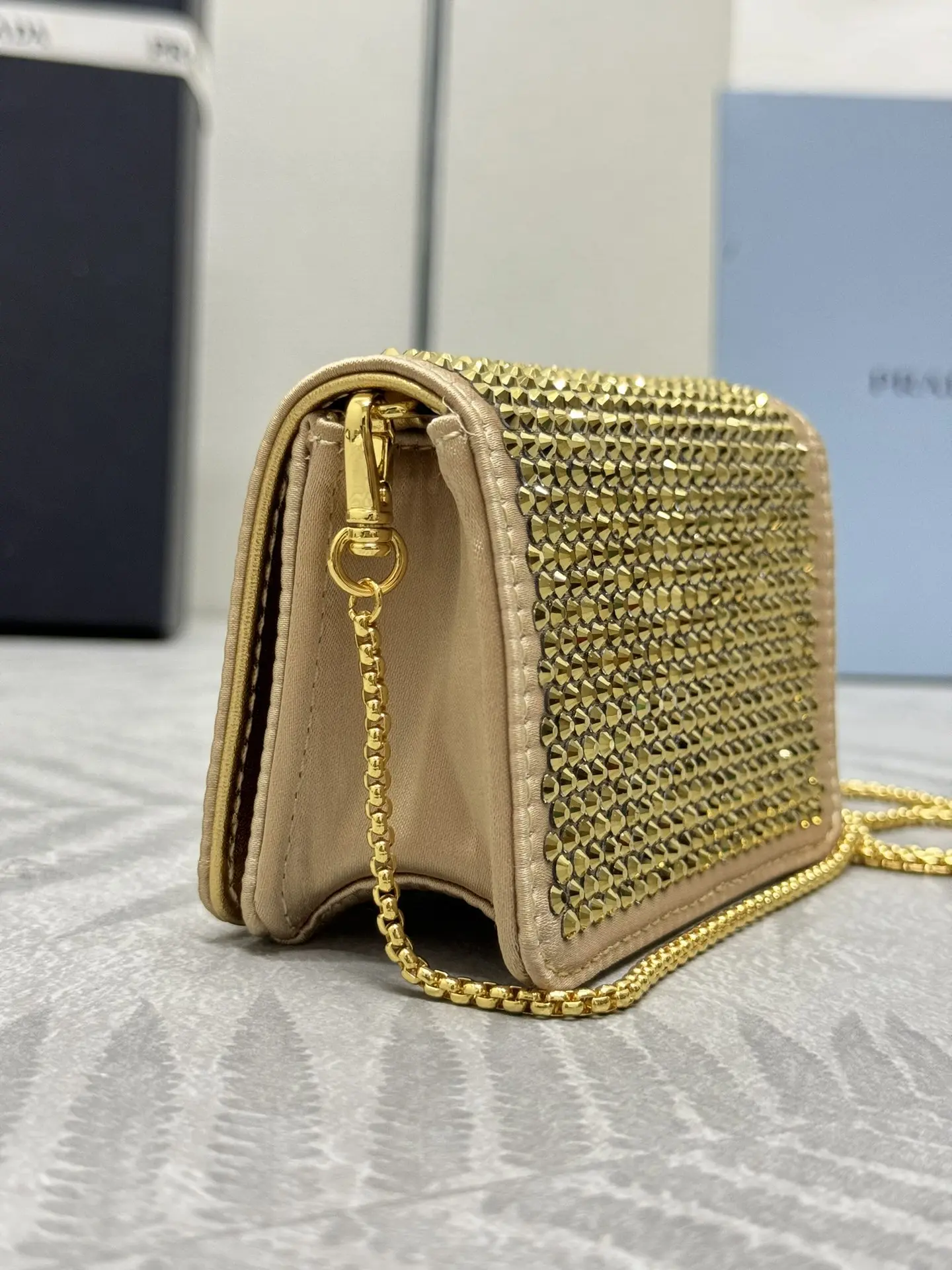 Crystal-Embellished Duchesse Mini Bag D61011179 — view 3